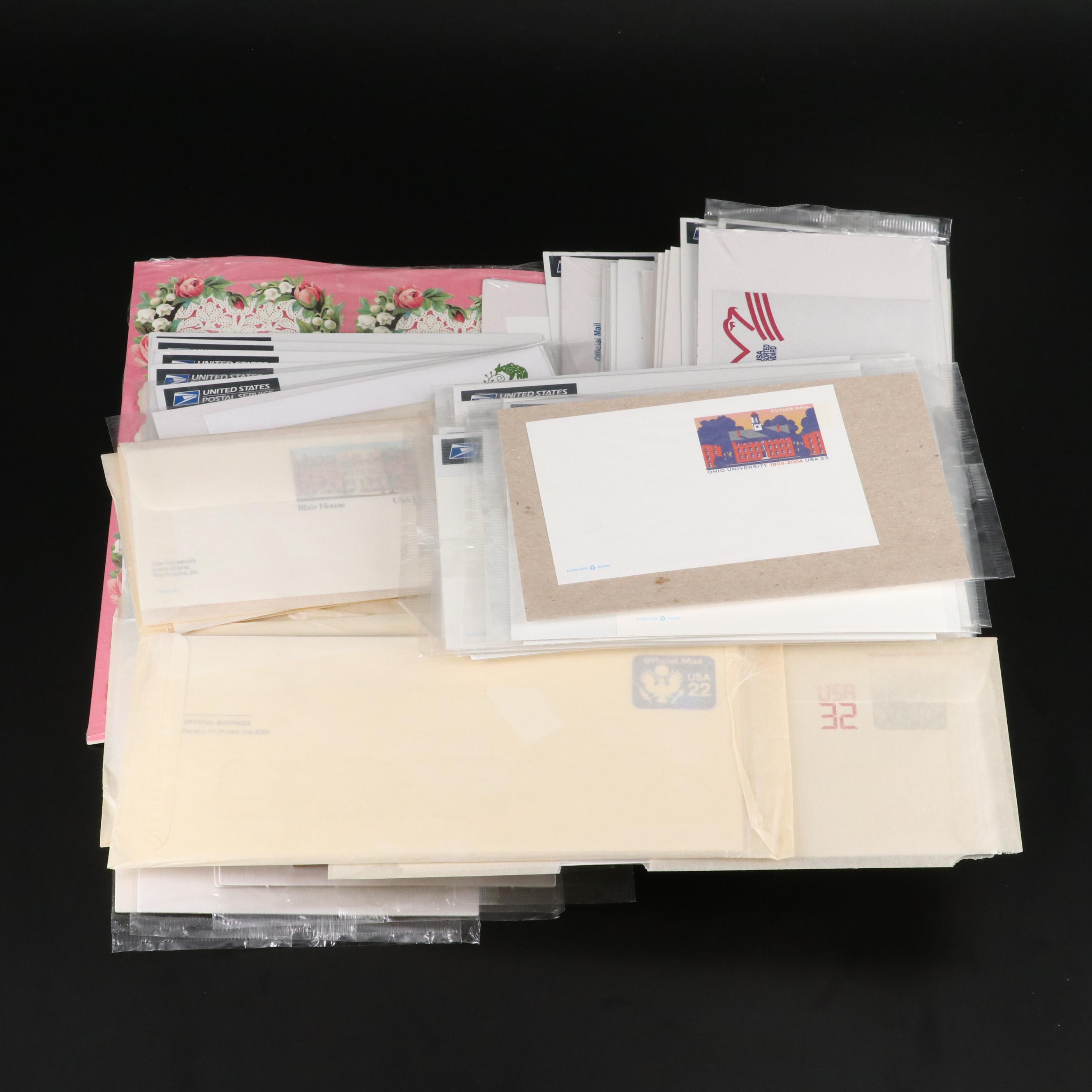 U.S. Postage Stamped Envelopes in Original Mint Packages With "Love Stamp Card"