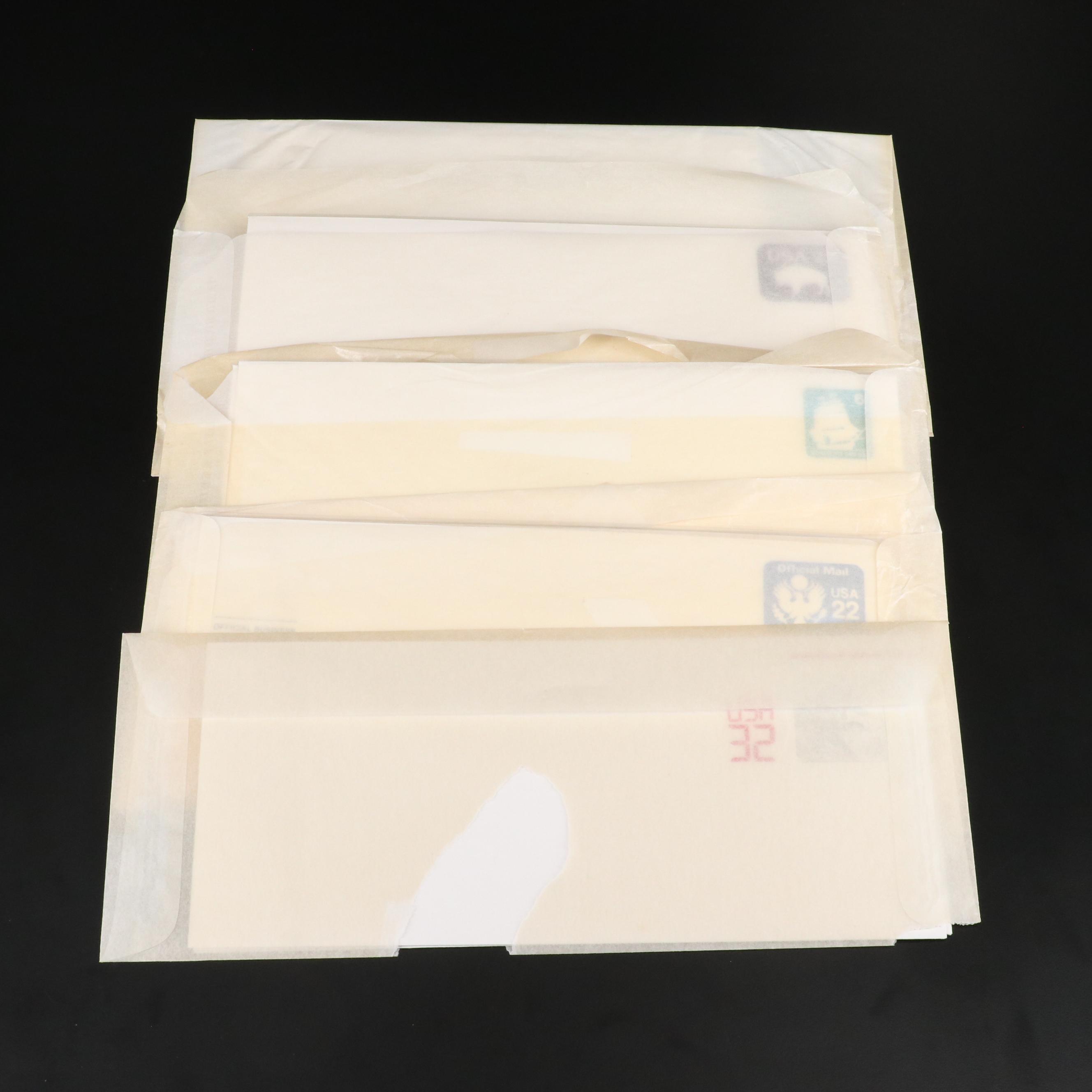U.S. Postage Stamped Envelopes in Original Mint Packages With "Love Stamp Card"