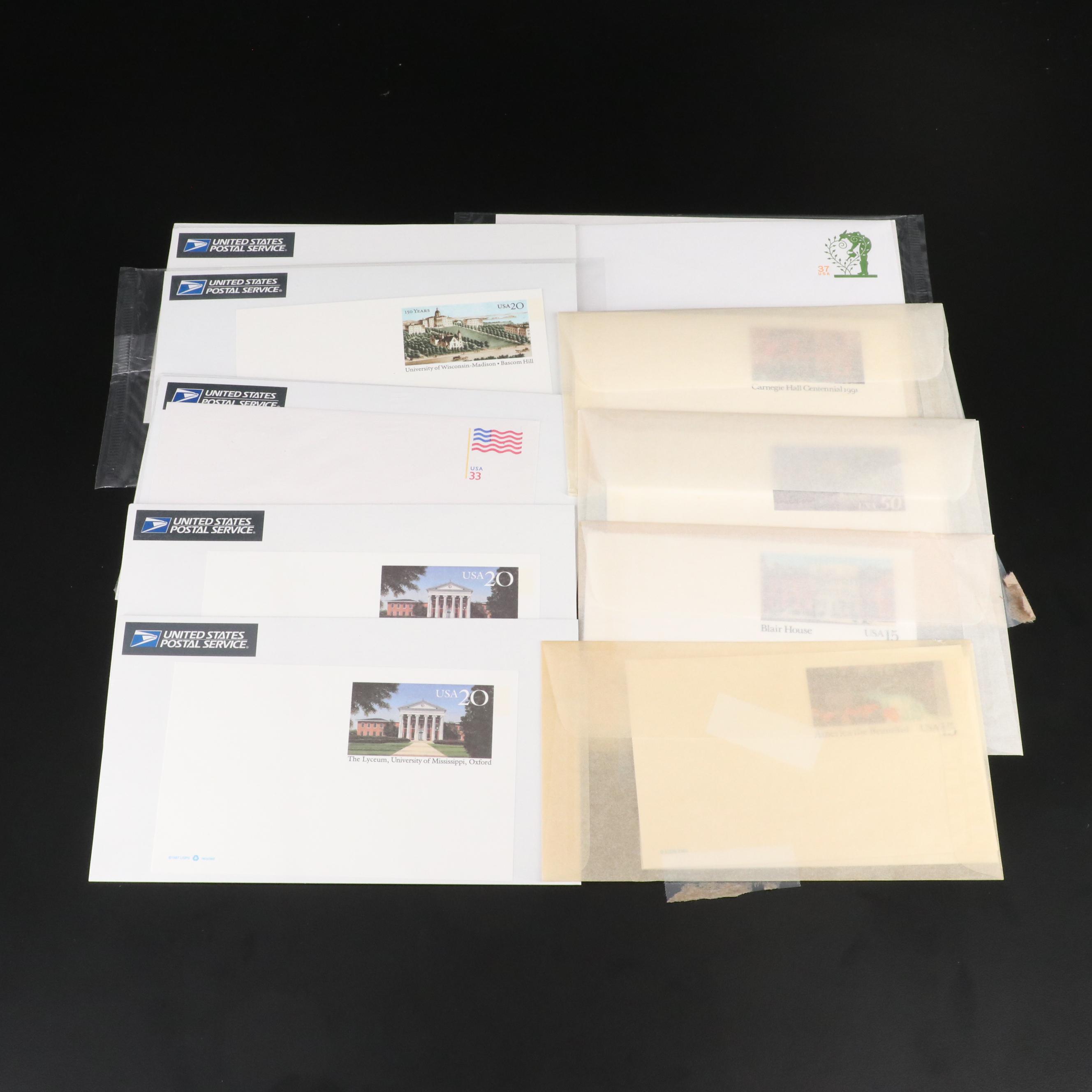 U.S. Postage Stamped Envelopes in Original Mint Packages With "Love Stamp Card"