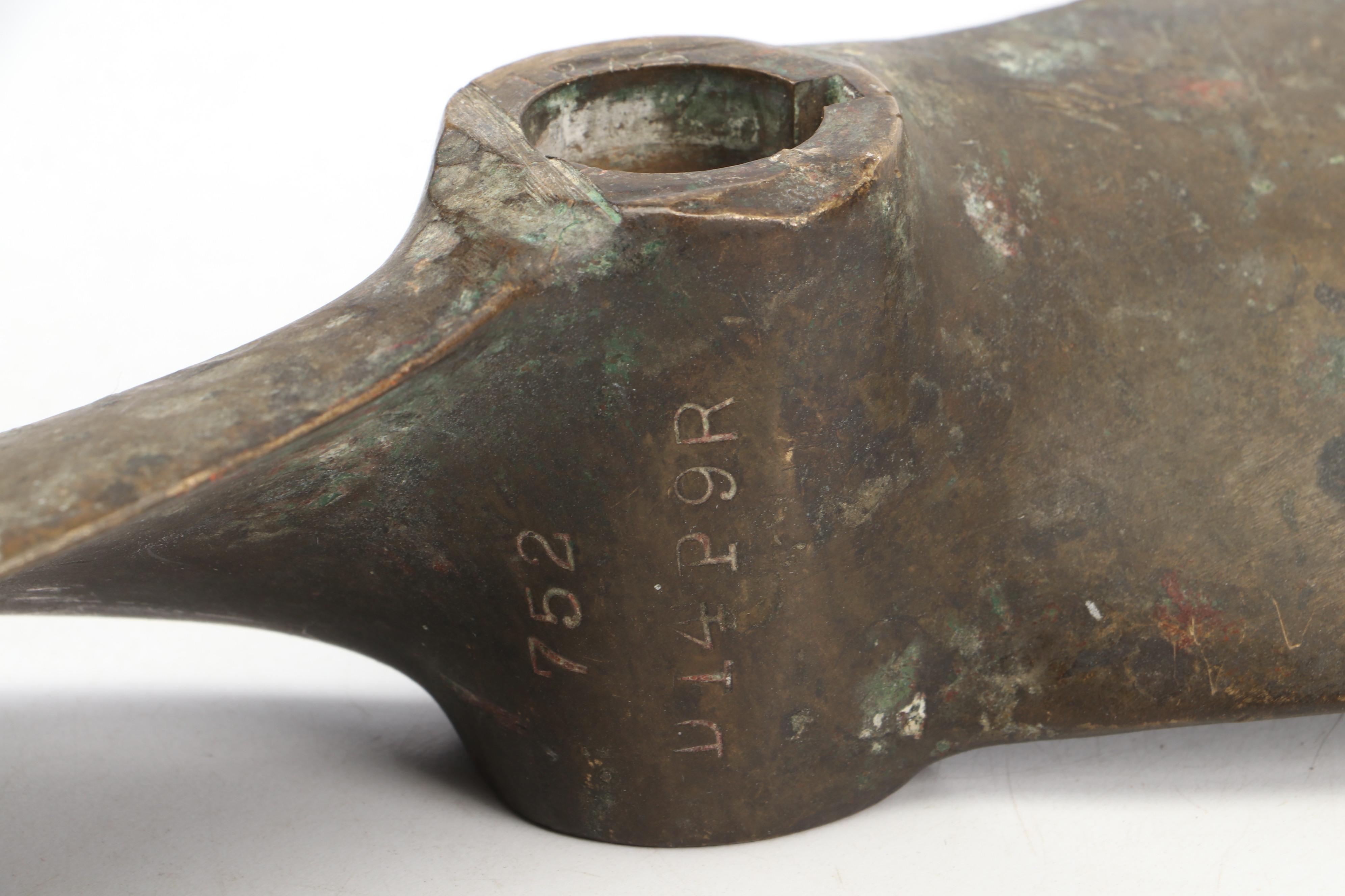 Columbian Bronze Co. 2 Blade Sailboat Propeller