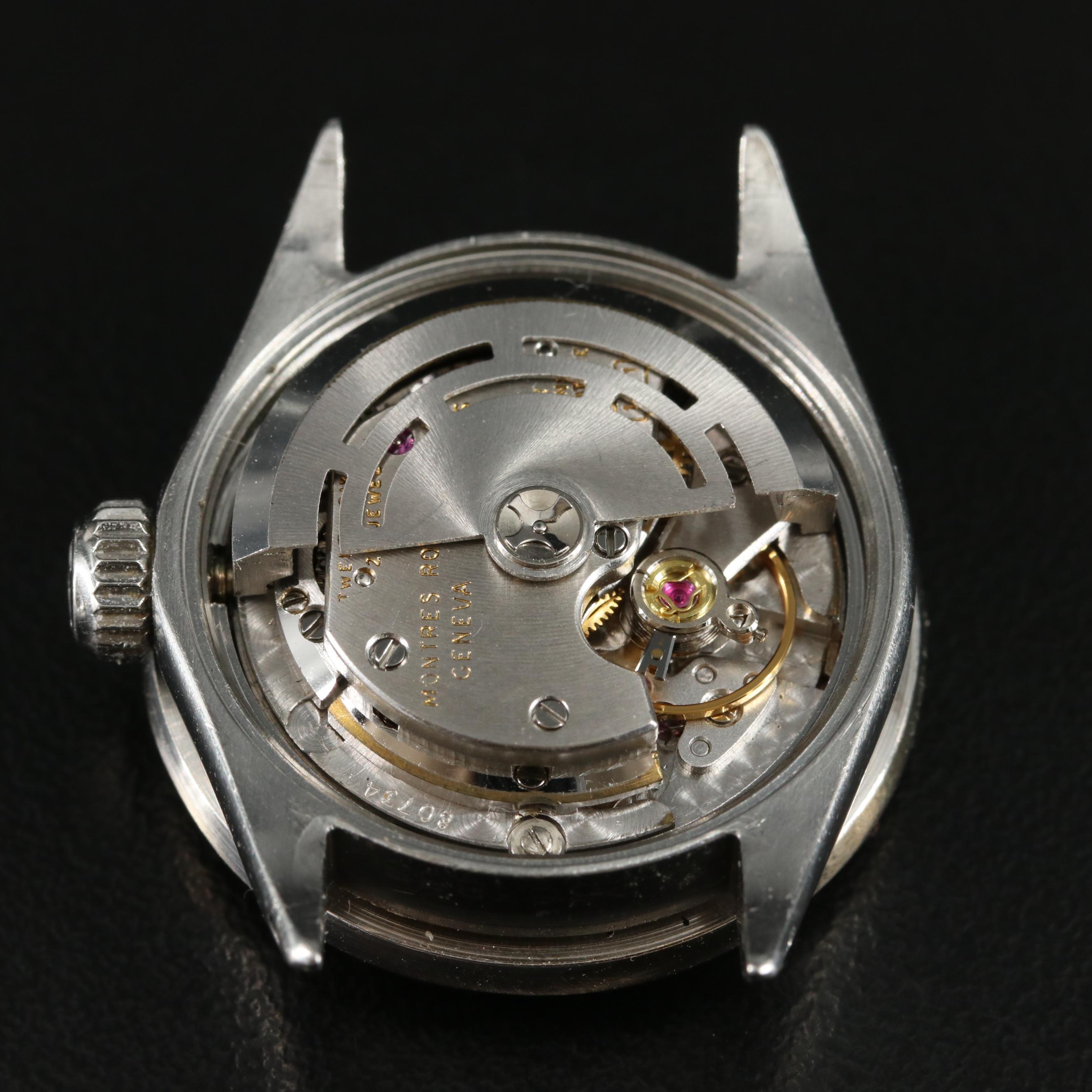 1970 Rolex Custom 1.01 CTW Diamond and Sapphire Datejust Watch