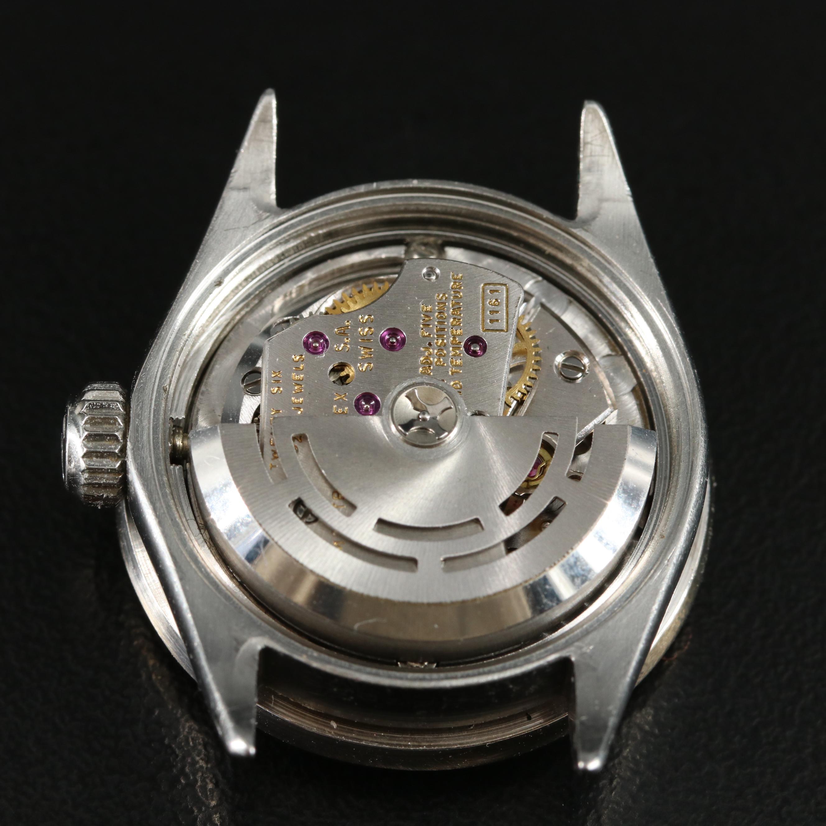 1970 Rolex Custom 1.01 CTW Diamond and Sapphire Datejust Watch