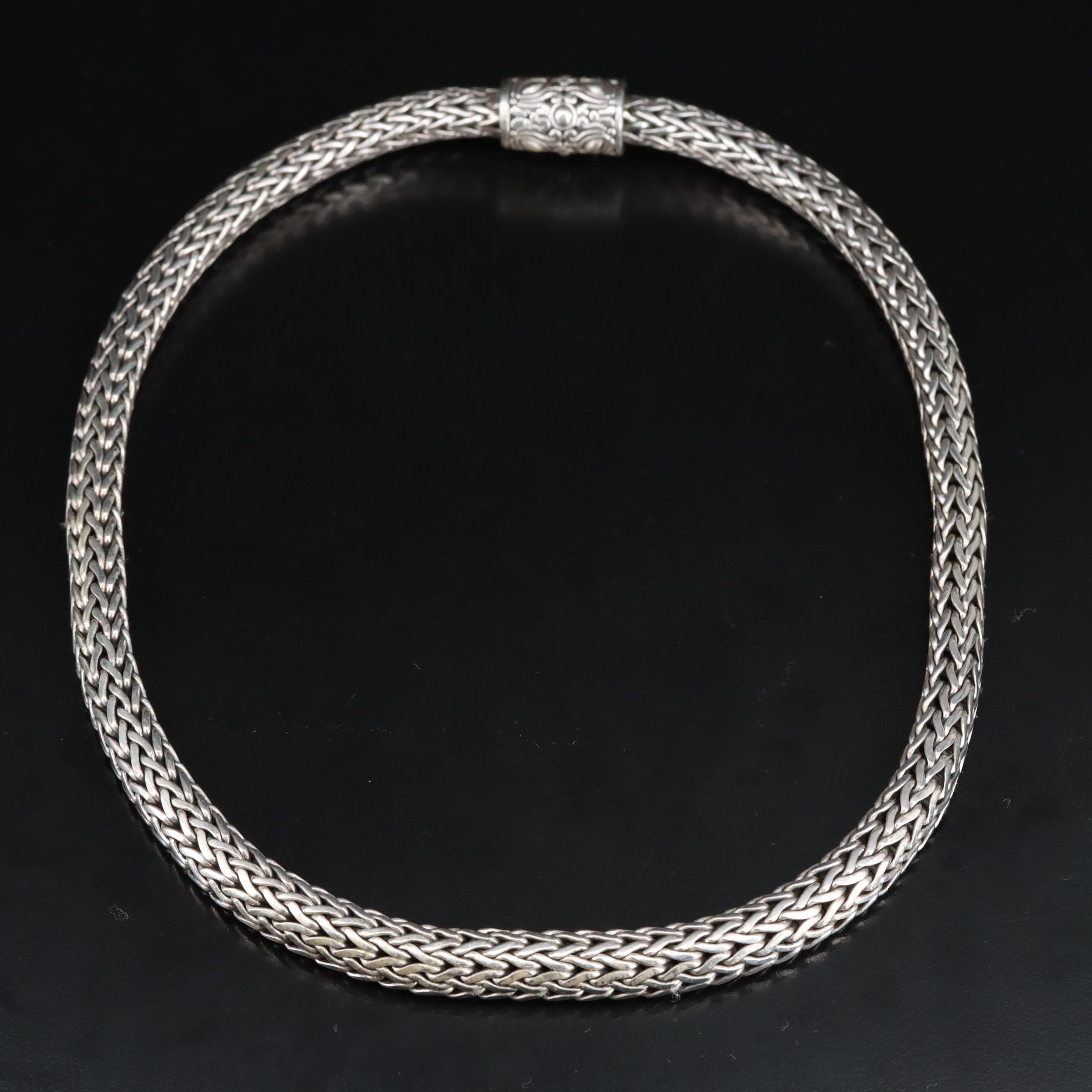 Sterling Foxtail Chain Necklace