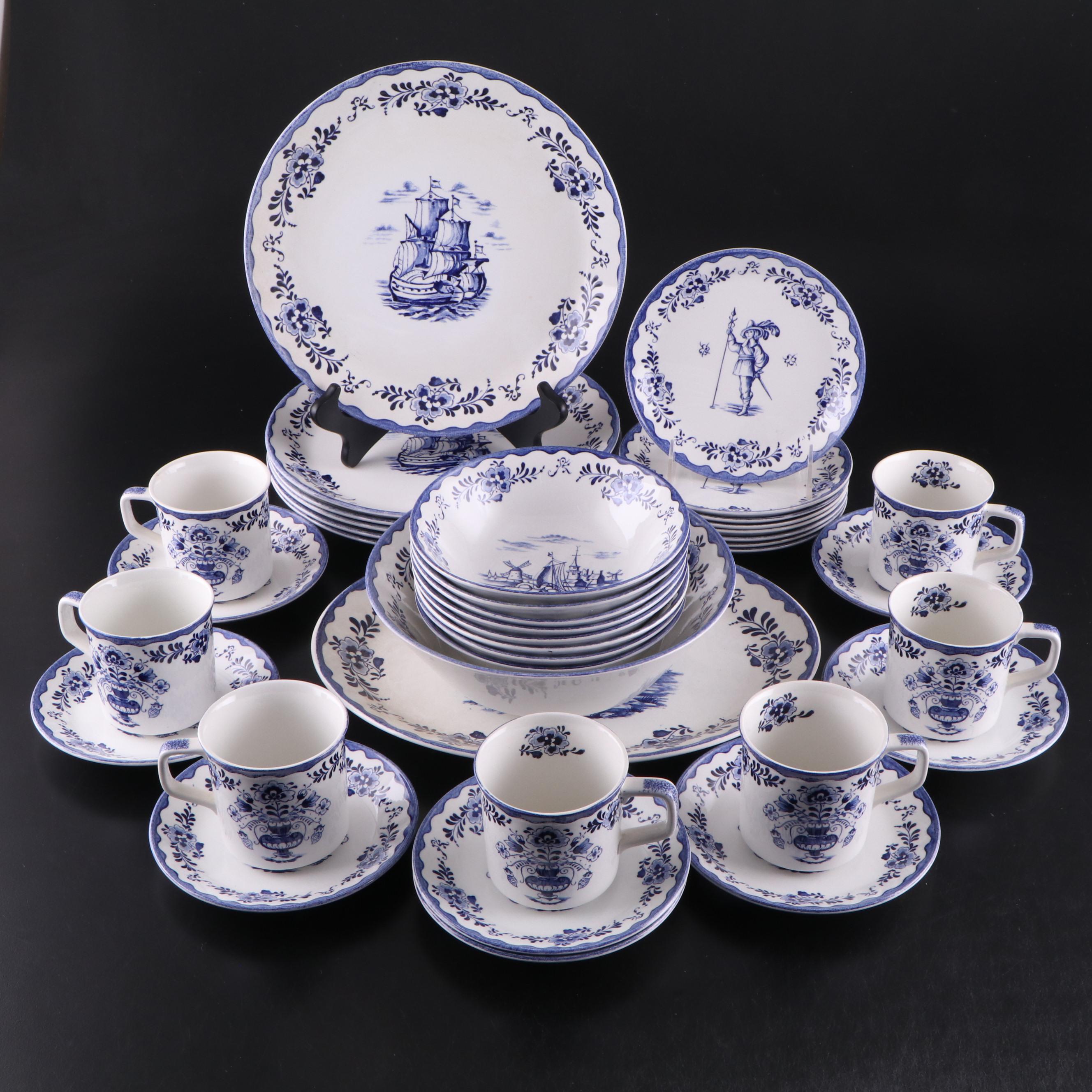 Johnson Brothers "Holland Blue Scenes" English Ironstone Dinnerware, 1974-1978