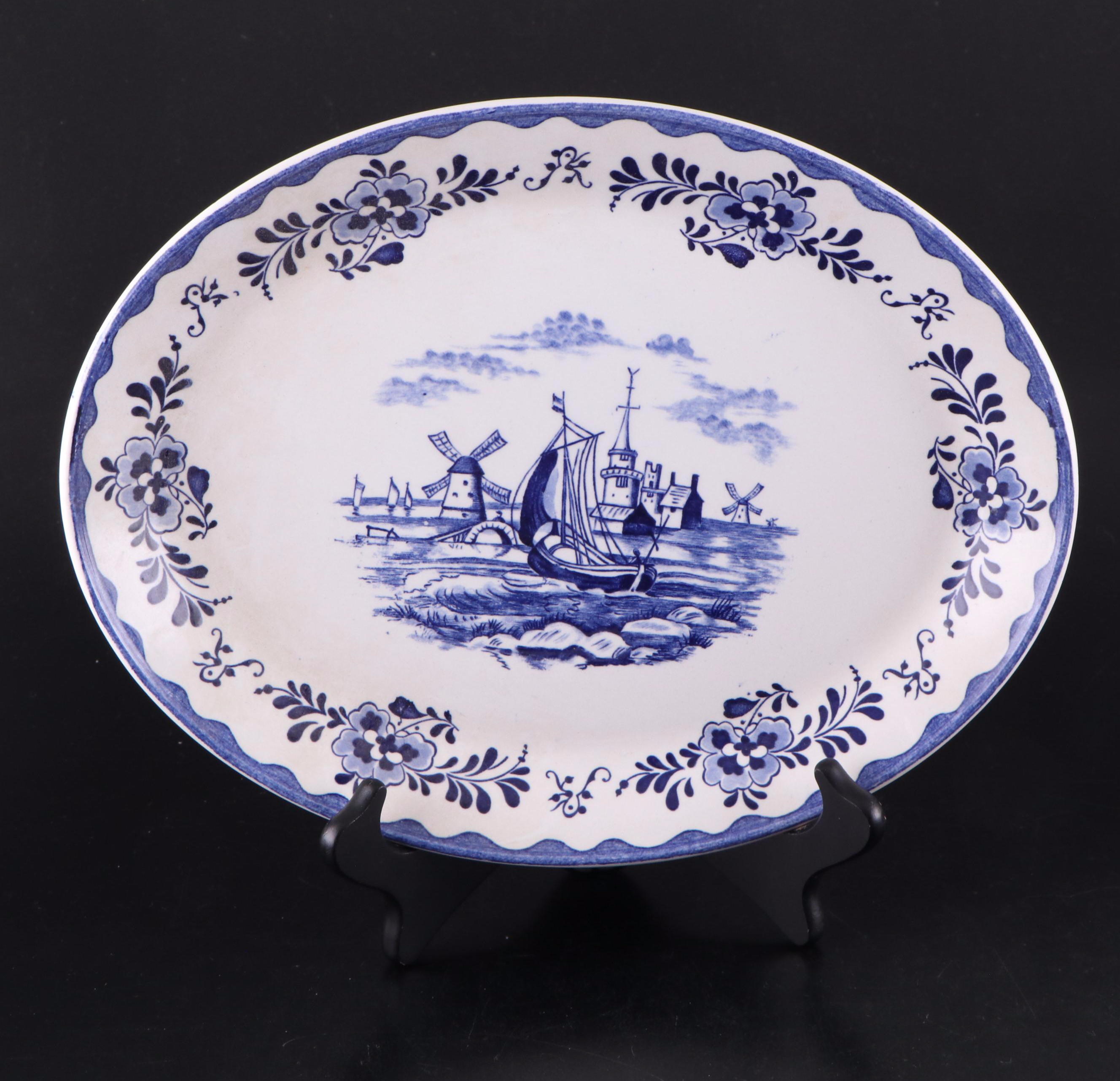 Johnson Brothers "Holland Blue Scenes" English Ironstone Dinnerware, 1974-1978
