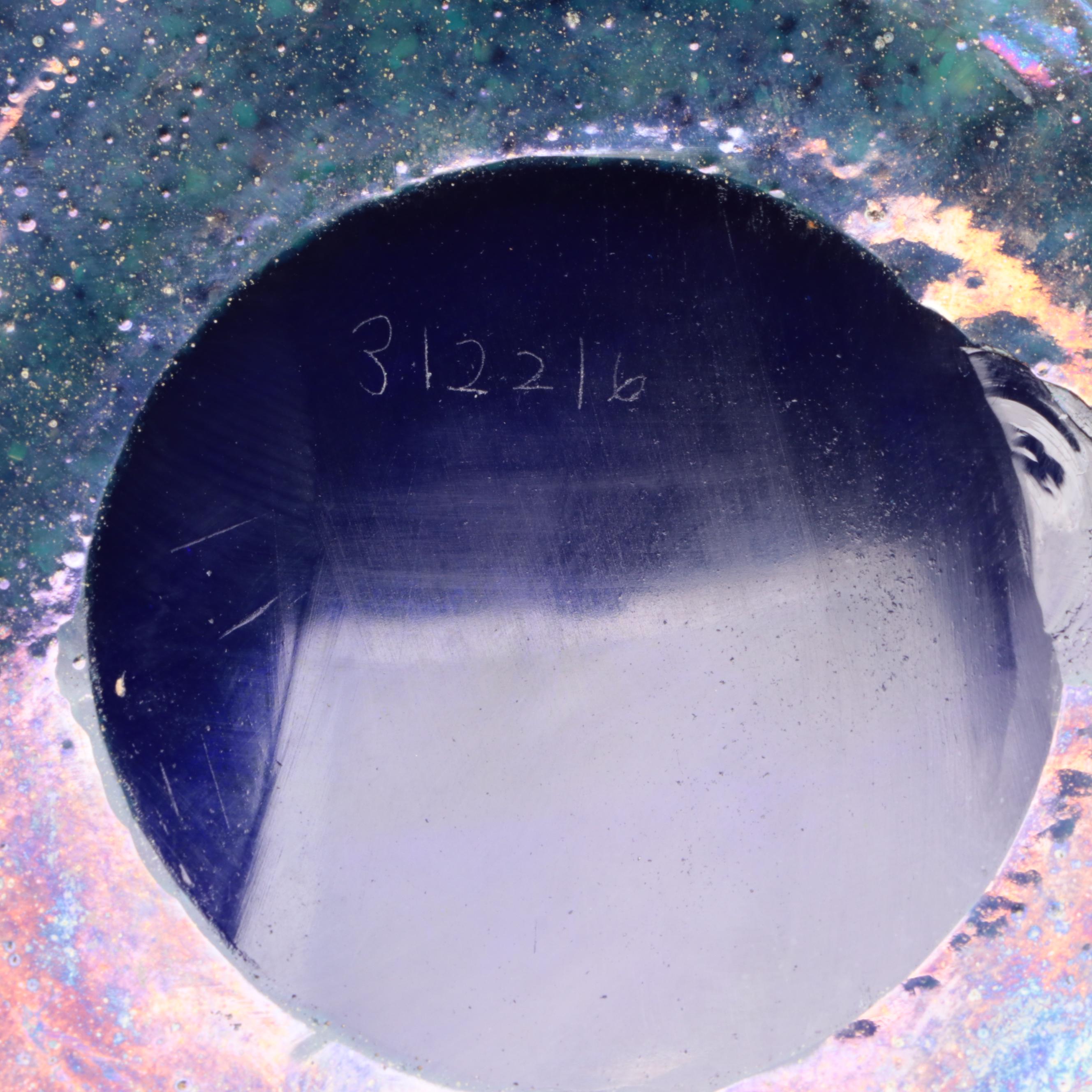 Franz Hofstätter for Loetz Cobalt Norma Iridescent Art Glass Vase, c. 1900