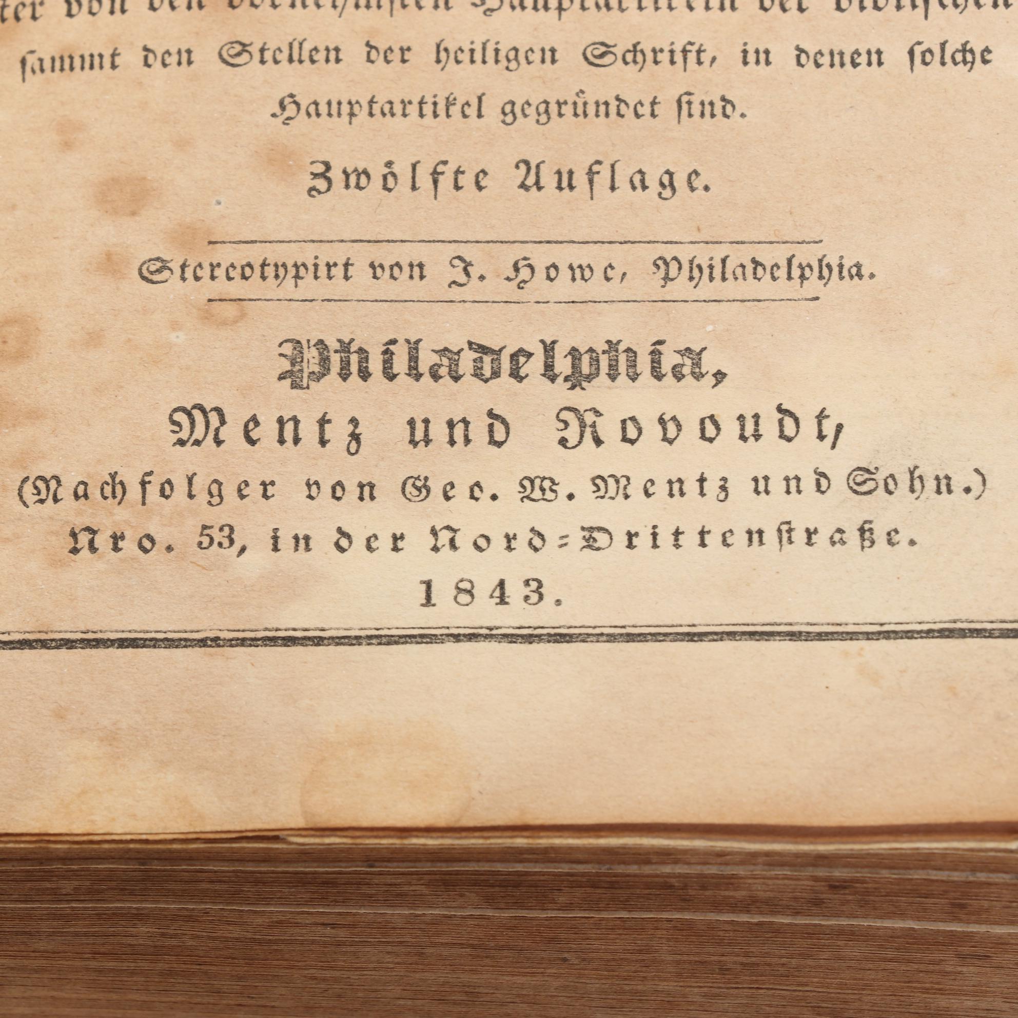 Martin Luther's German Translation of the Bible, 1843