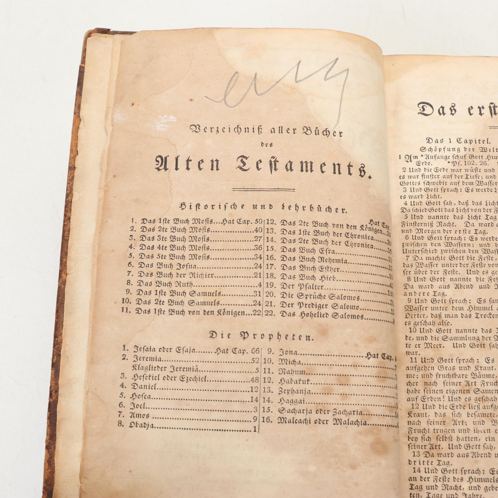 Martin Luther's German Translation of the Bible, 1843