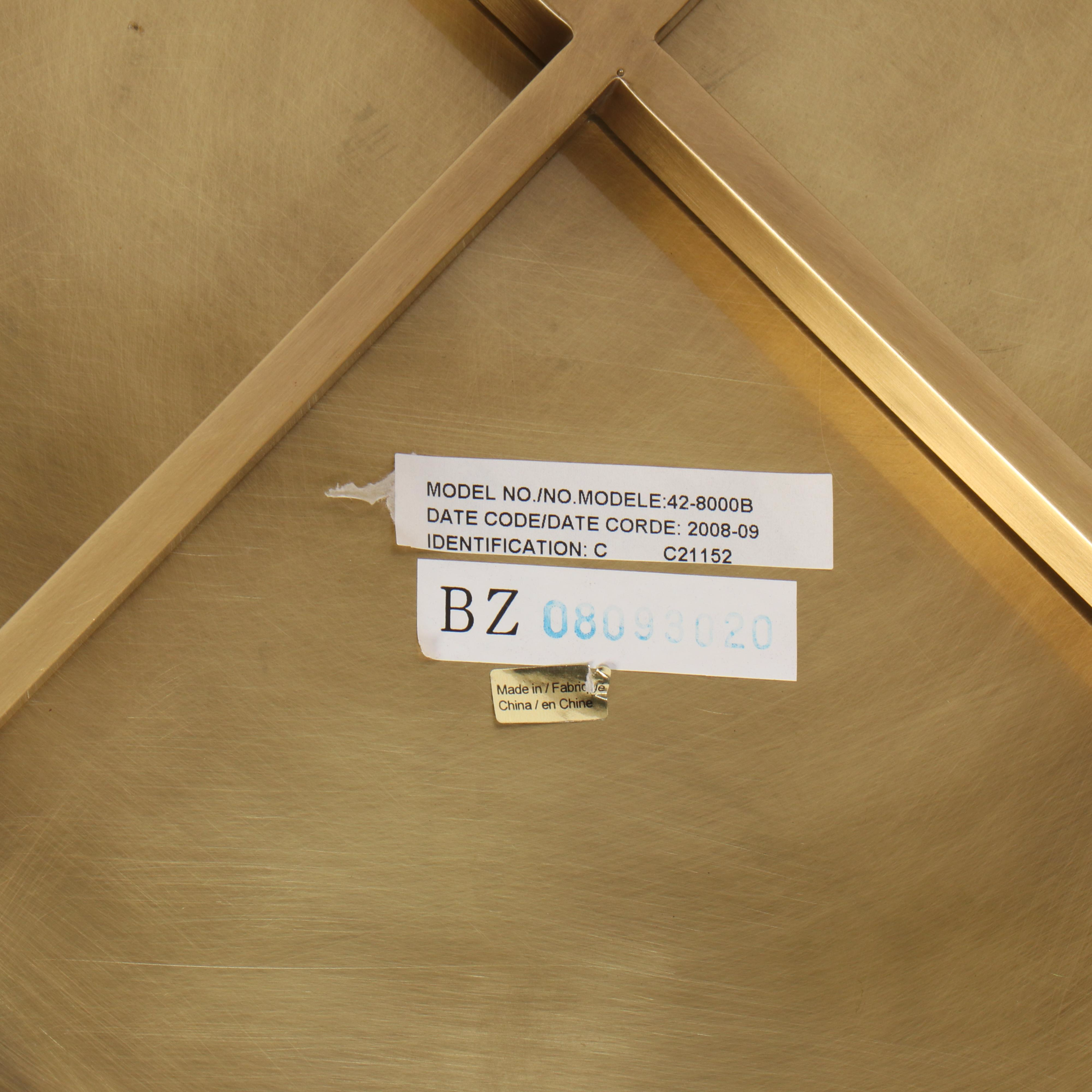 Regency Style Brass-Patinated Metal Two-Tier Tray Table