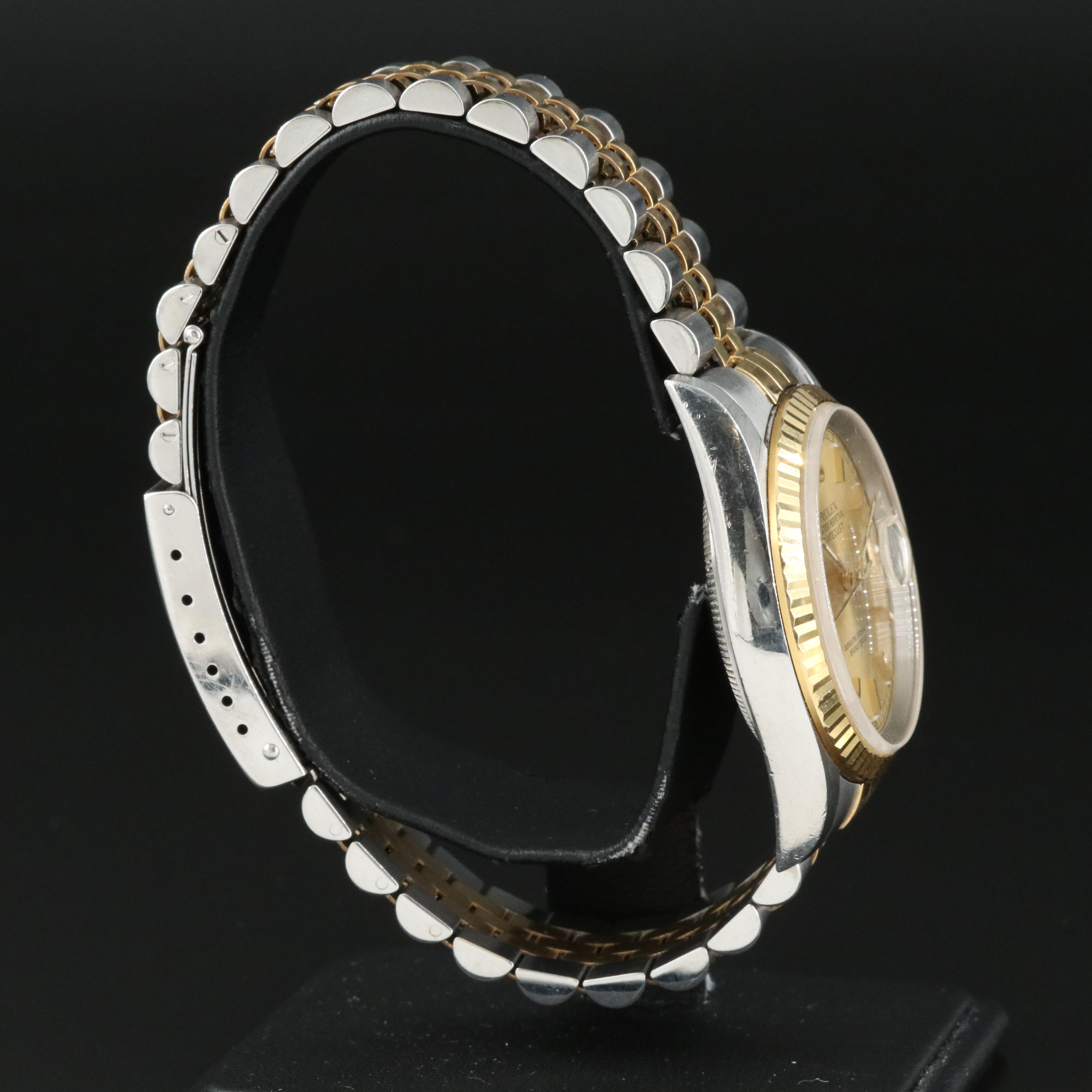 1997 Rolex Datejust 18K and Stainless Steel Watch