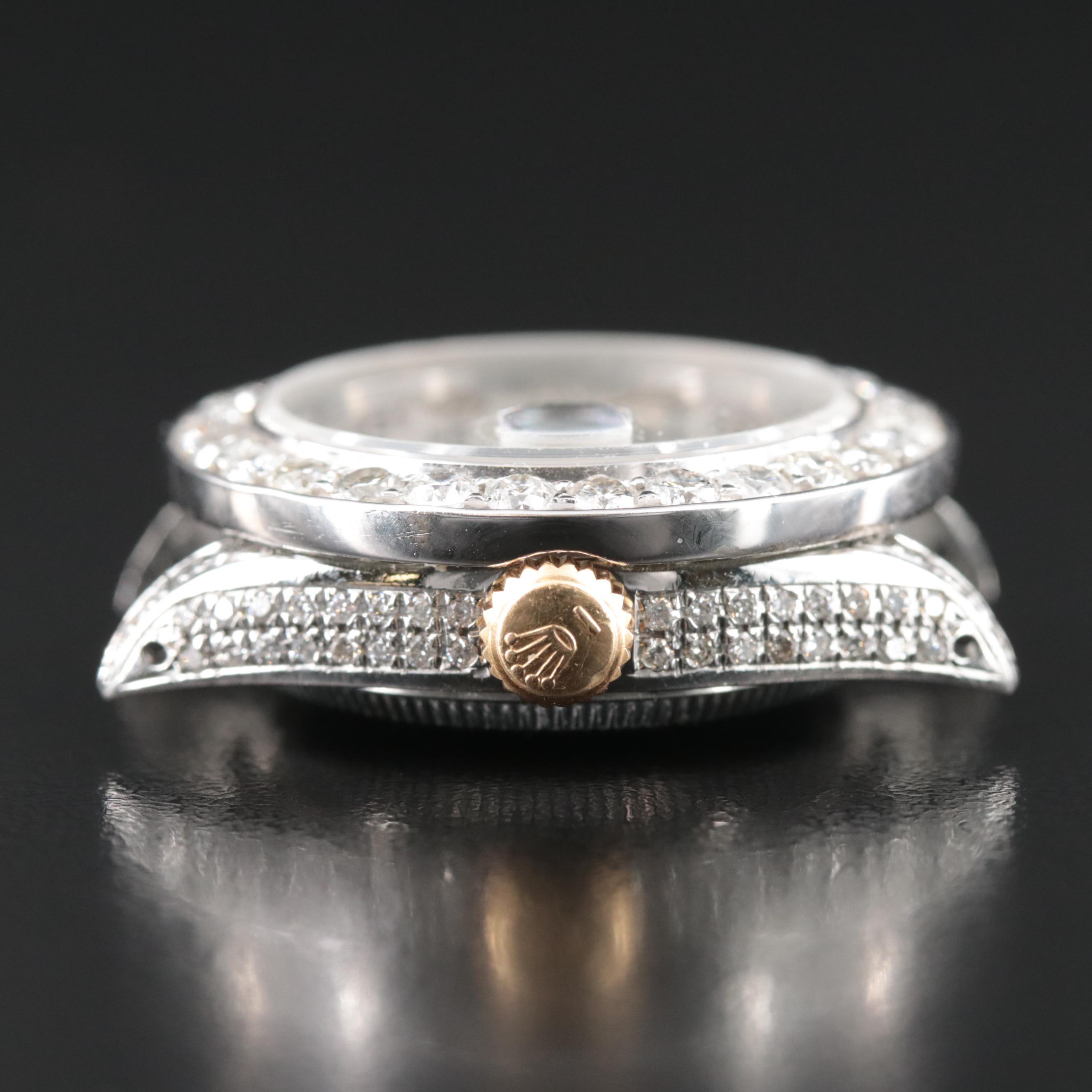 1983 Rolex Custom 2.68 CTW Diamond Datejust Watch