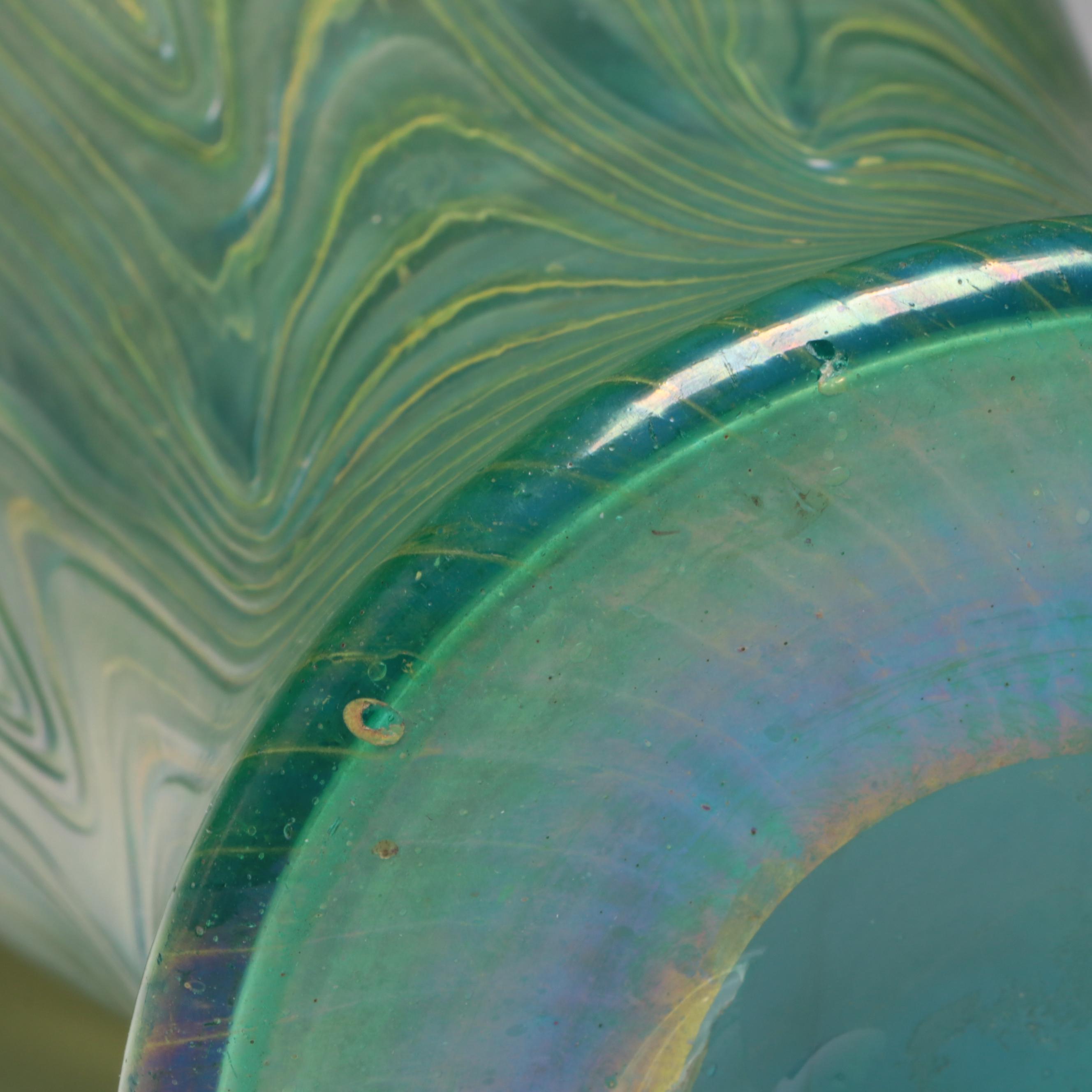 Rindskopf Art Nouveau Style Iridescent Art Glass Vase, Early 20th Century