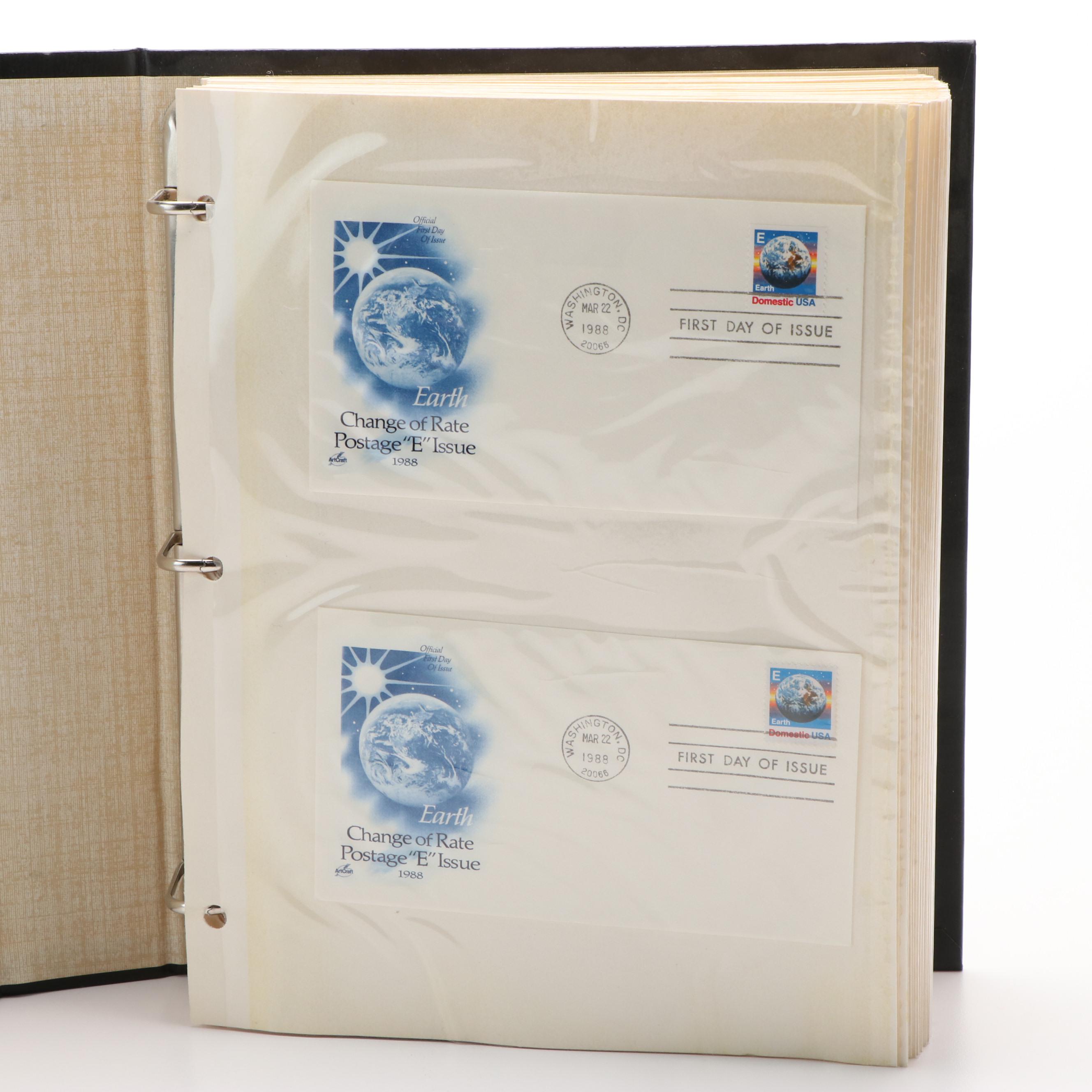 Album With More Than 180 U.S.Postal First Day Covers