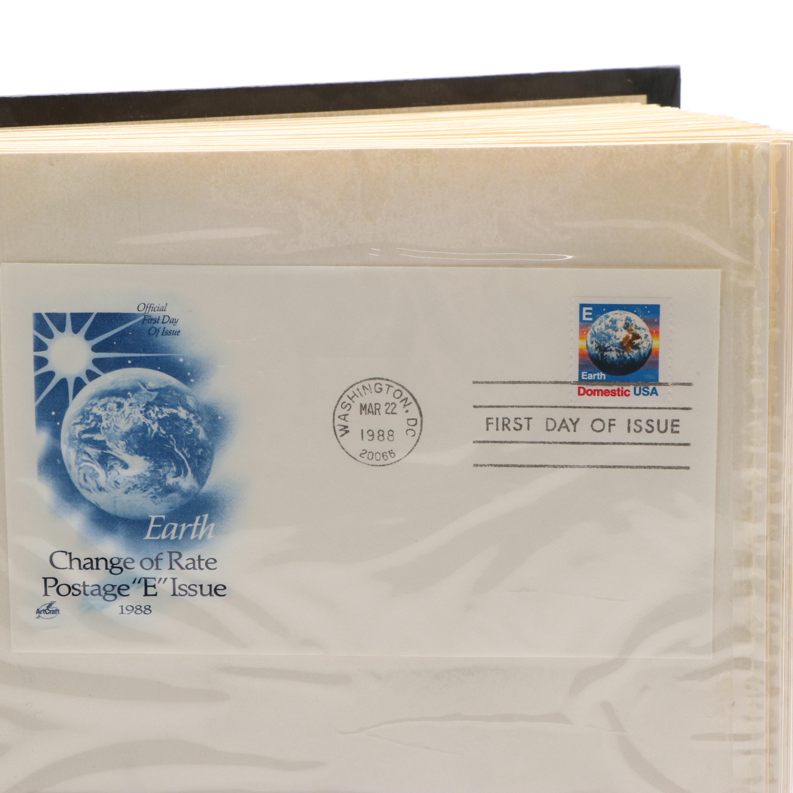 Album With More Than 180 U.S.Postal First Day Covers
