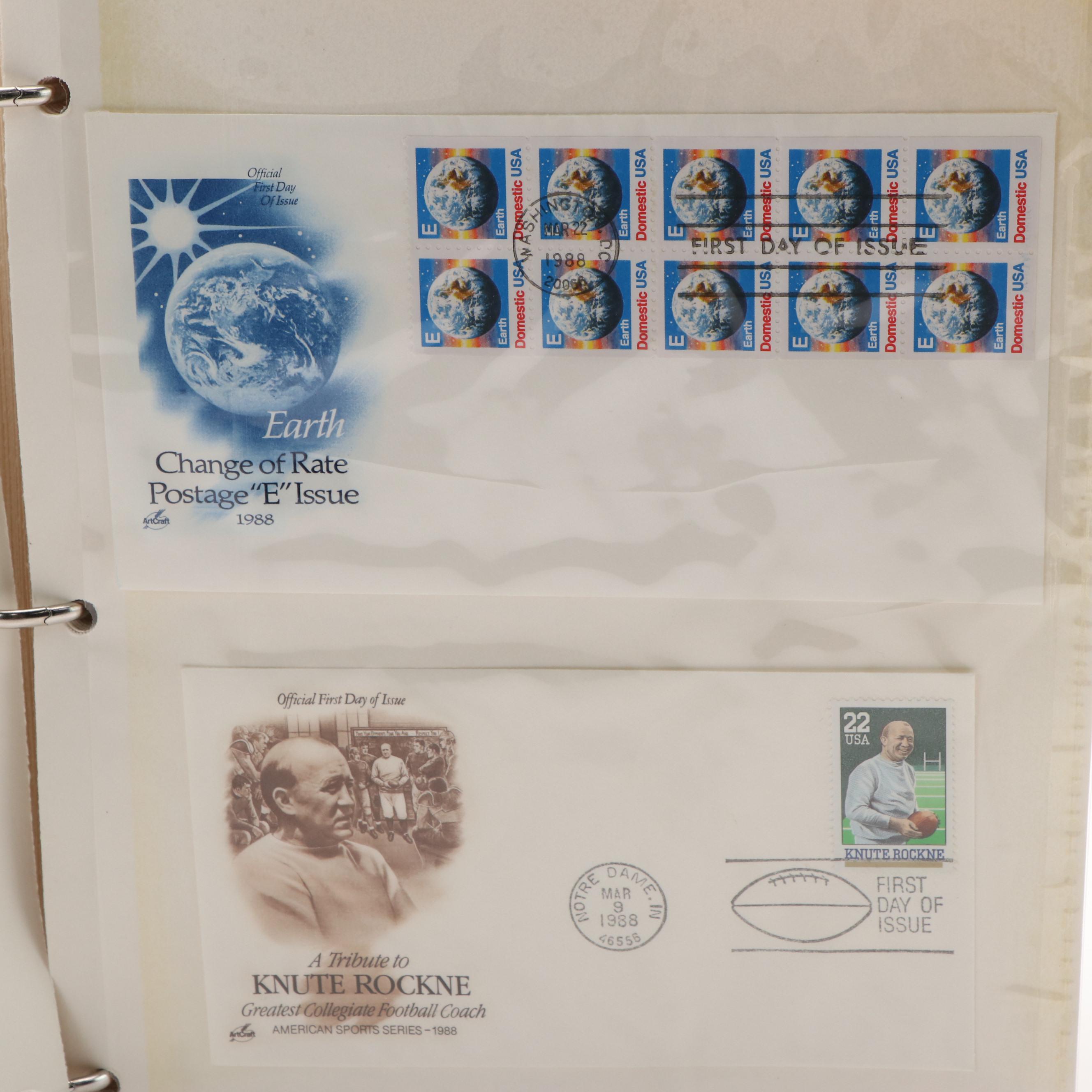 Album With More Than 180 U.S.Postal First Day Covers