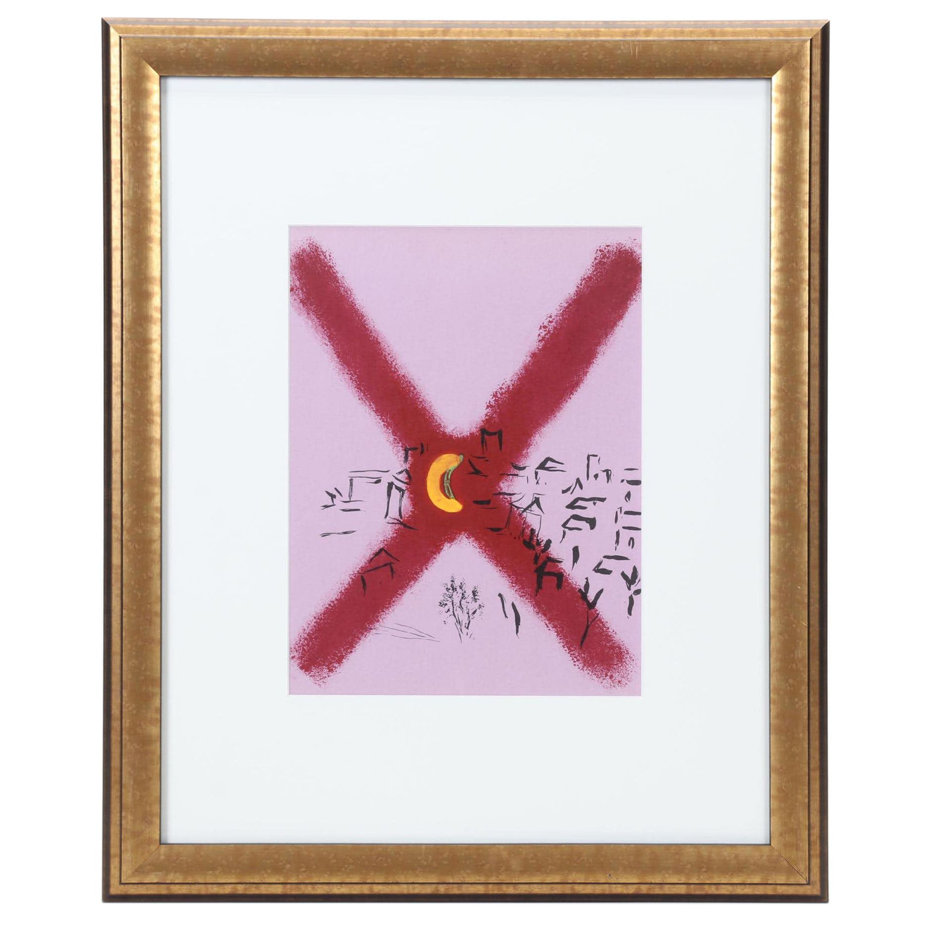 Marc Chagall Color Lithograph From "The Lithographs of Chagall Vol II," 1963