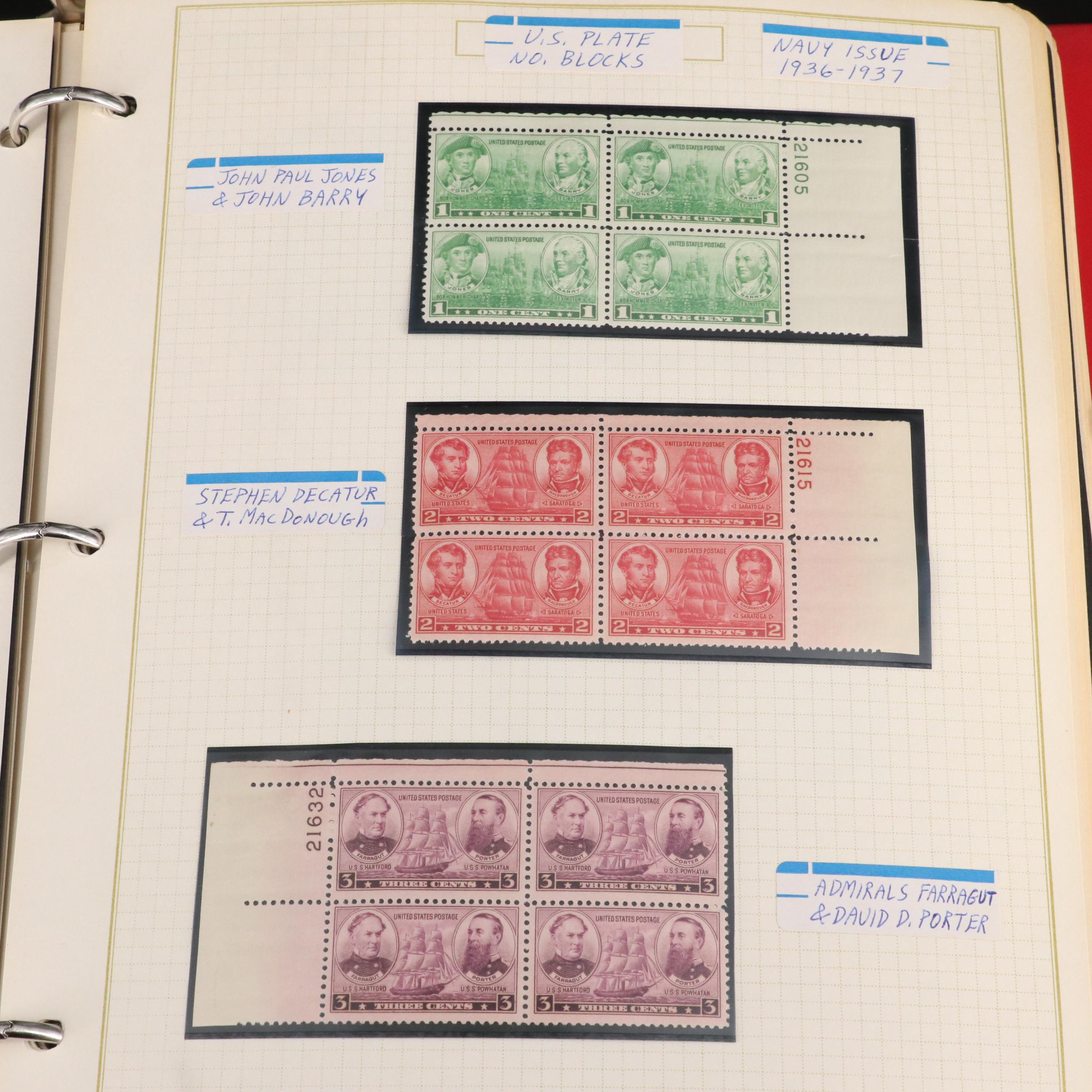 U.S. Postage Stamp Plate Block Collection Everything But The House