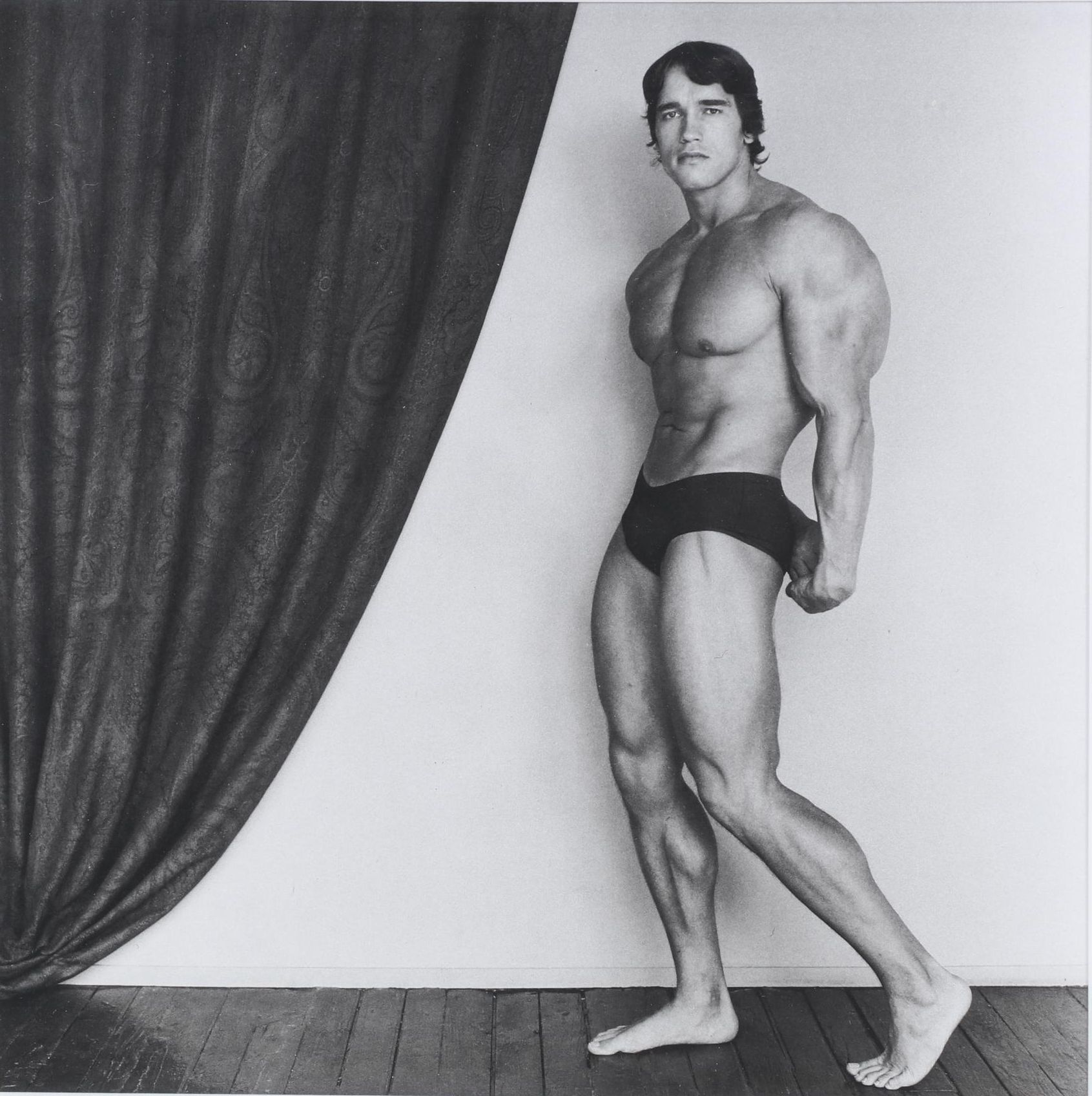 Offset Lithograph After Robert Mapplethorpe "Arnold Schwarzenegger," 1976