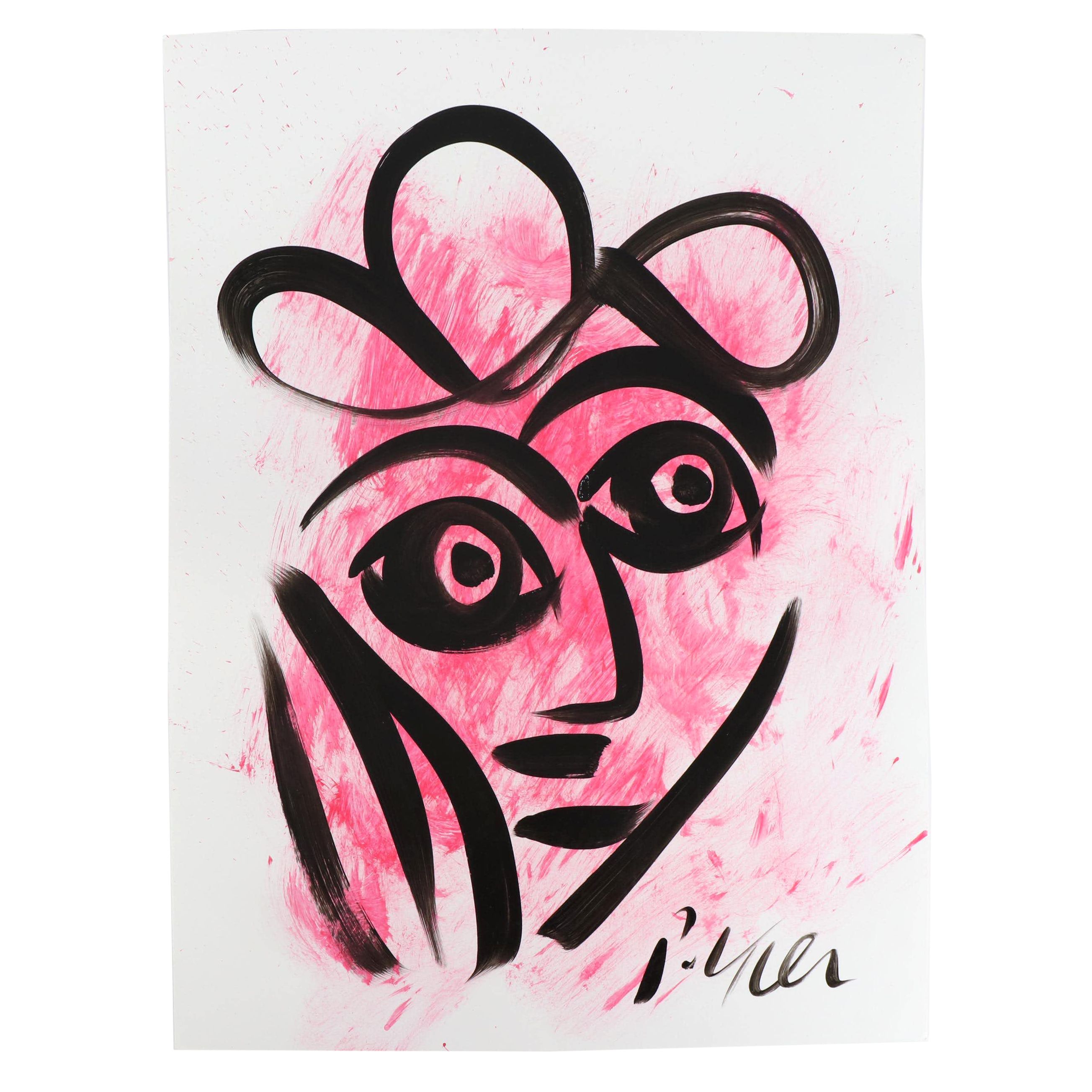 Peter Keil Abstract Acrylic Portrait