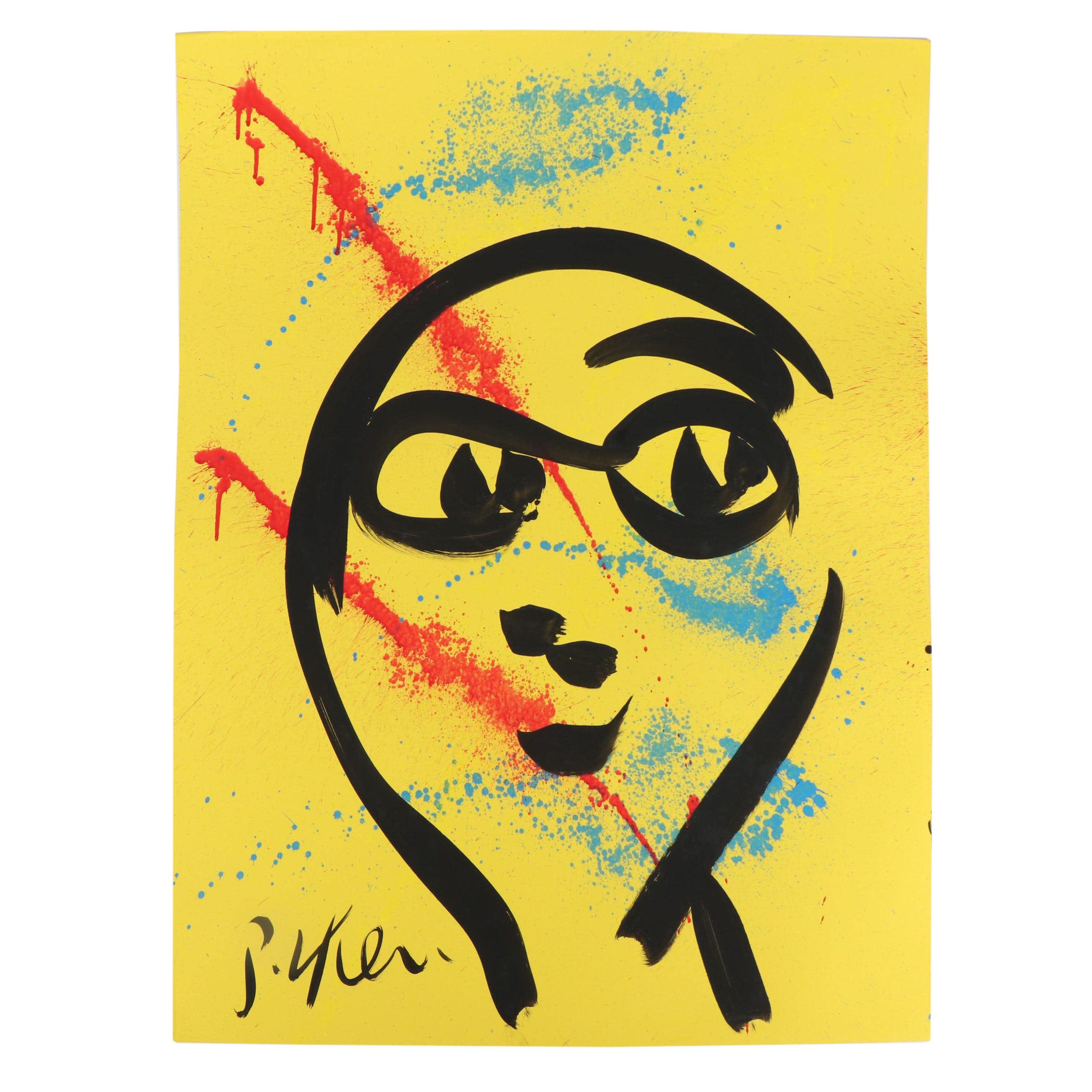 Peter Keil Abstract Acrylic Portrait