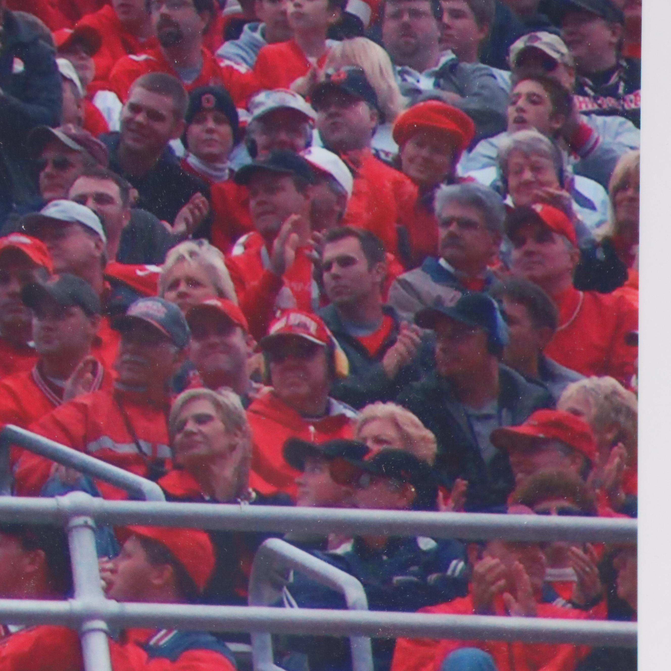 Digital Photograph of the Ohio State Marching Band and Crowd at a Game