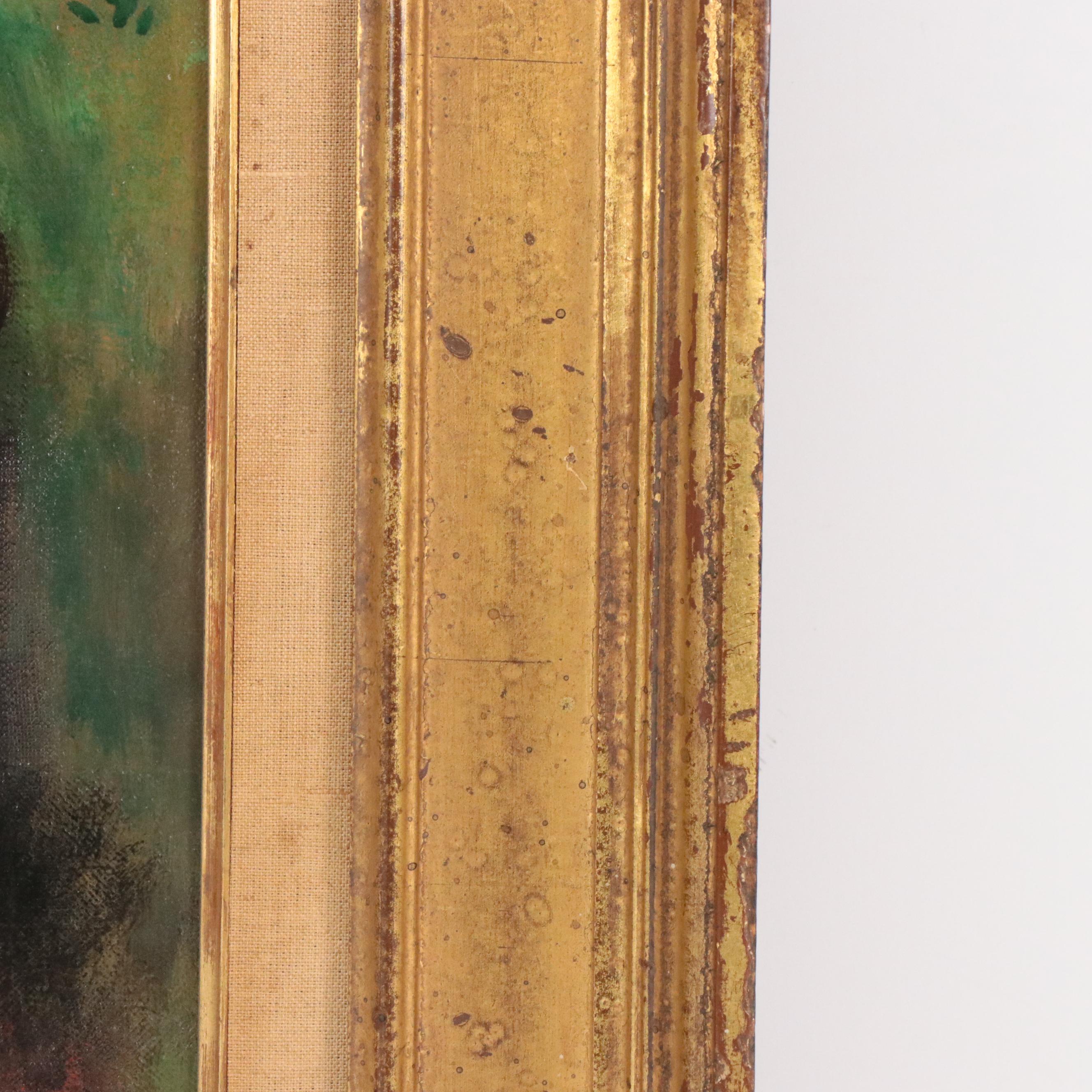 Robert Phillip Portrait Oil Painting "Head of a Young Girl," Mid 20th Century