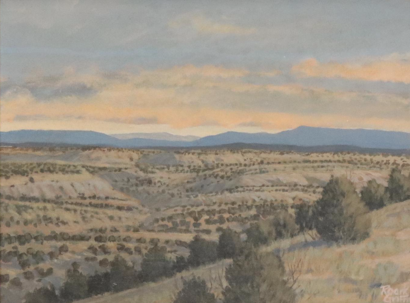 Roark Griffin Landscape Oil Painting "Evening Light, Southwest"