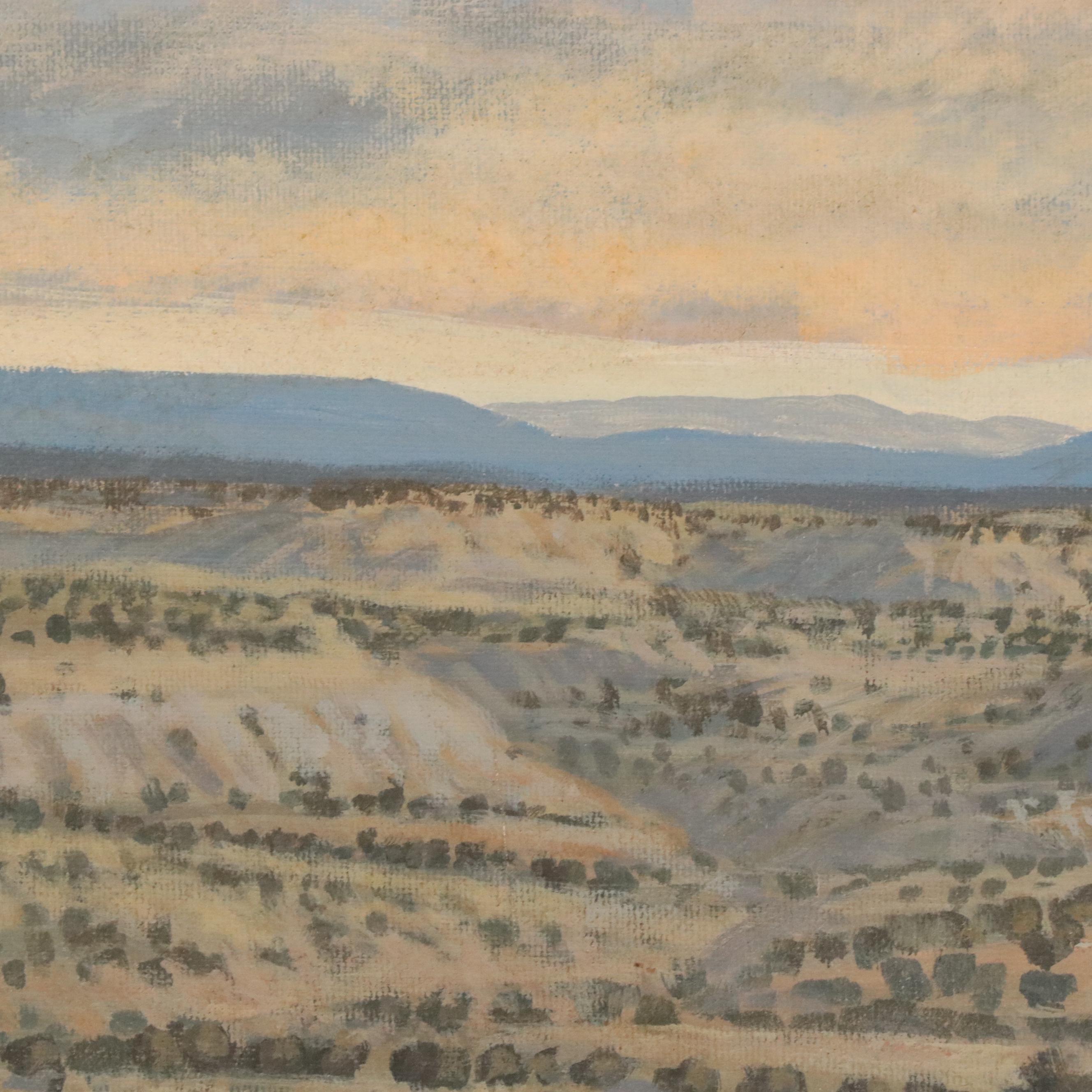 Roark Griffin Landscape Oil Painting "Evening Light, Southwest"