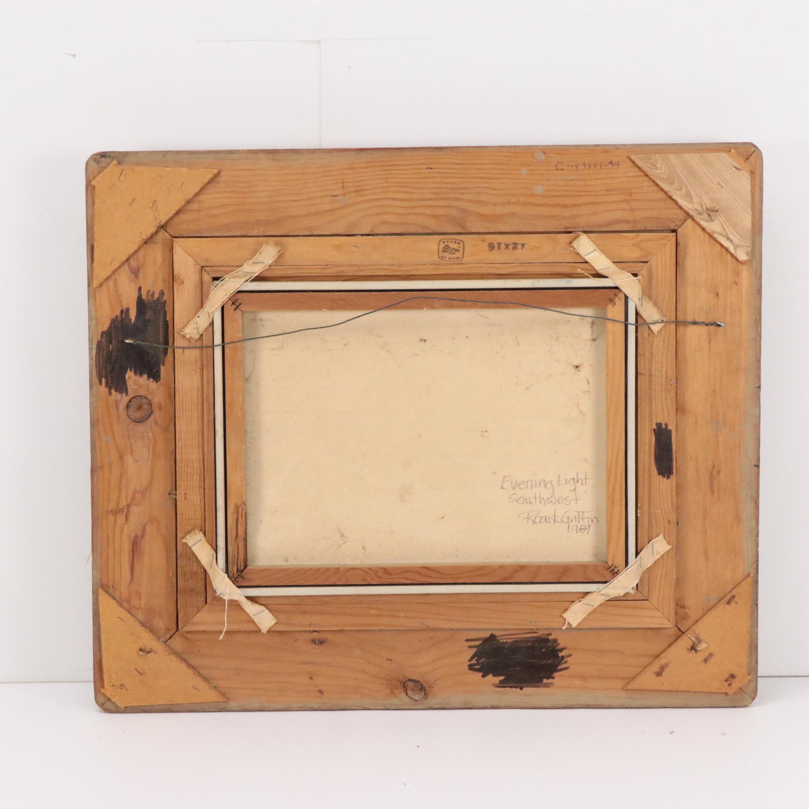 Roark Griffin Landscape Oil Painting "Evening Light, Southwest"