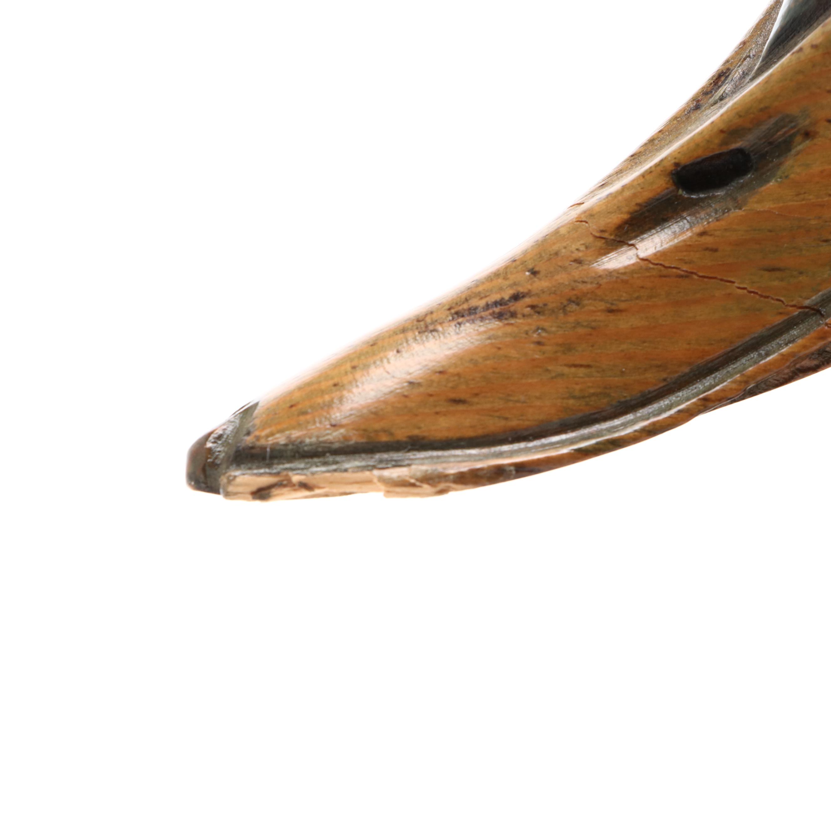 Tom Taber and John R. Fairfield Handcrafted Wooden Mallard Duck Decoy