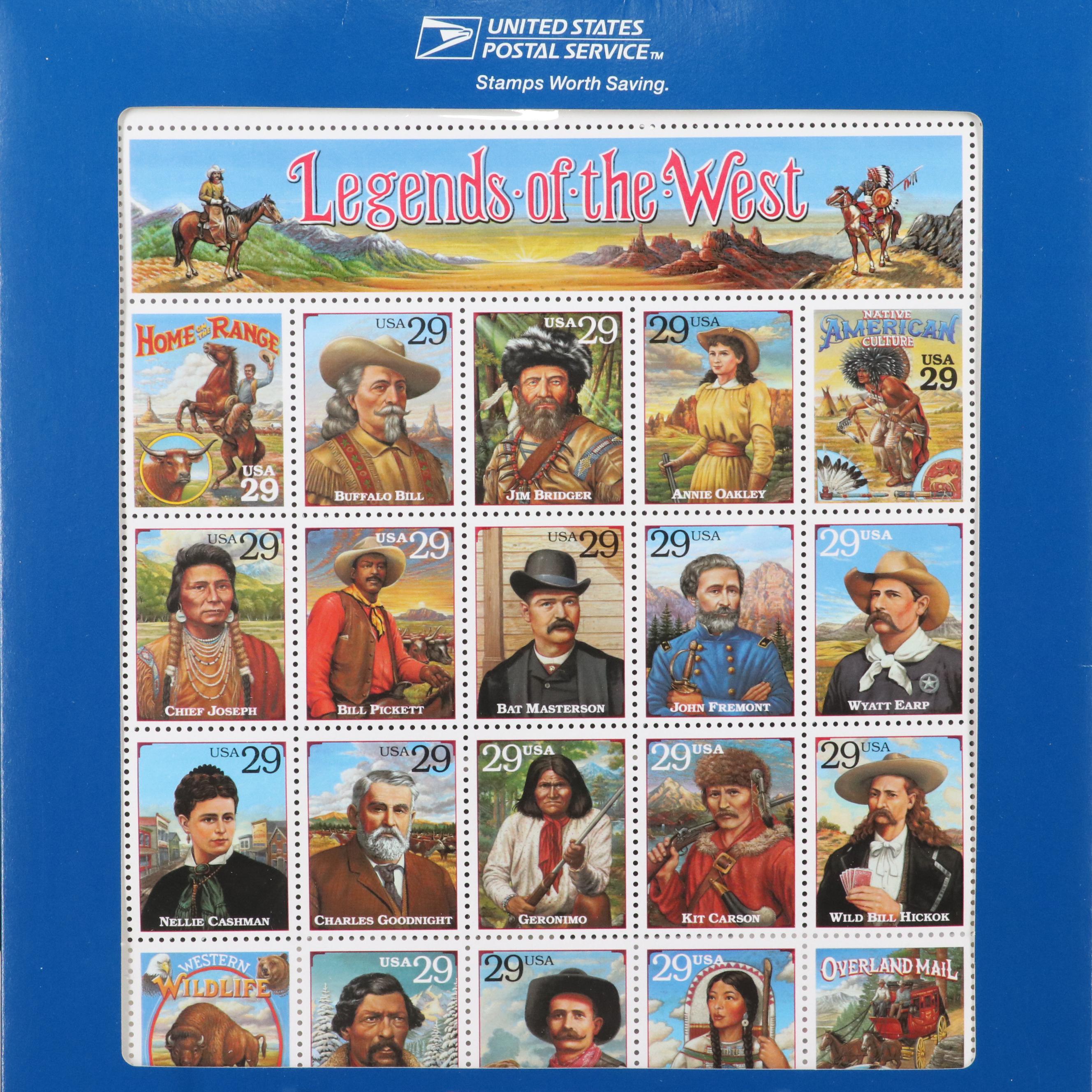 Unused U.S. Postage Stamps in Original Mint Packaging With "Marvels of Mail"