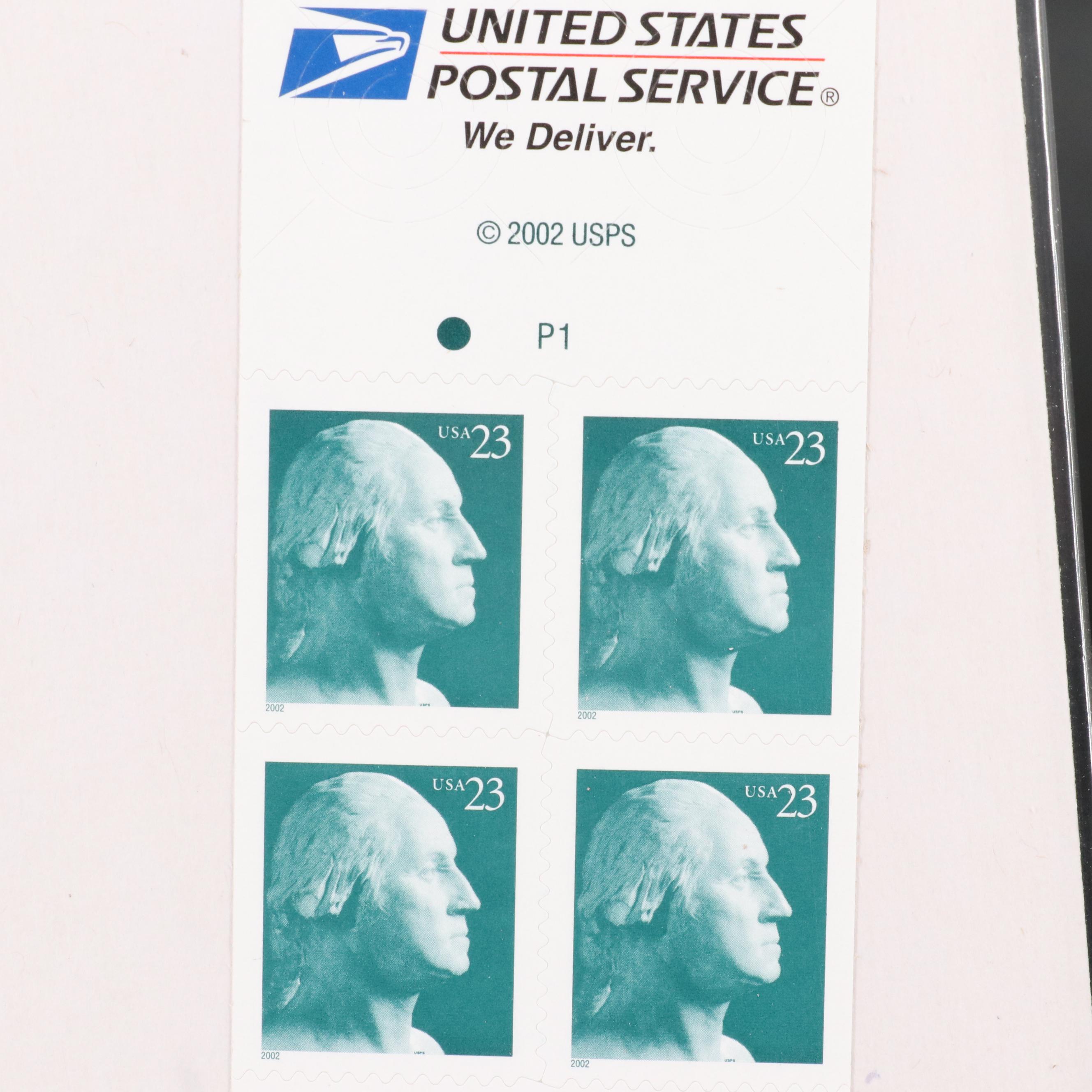 Unused U.S. Postage Stamps in Original Mint Packaging With "Marvels of Mail"