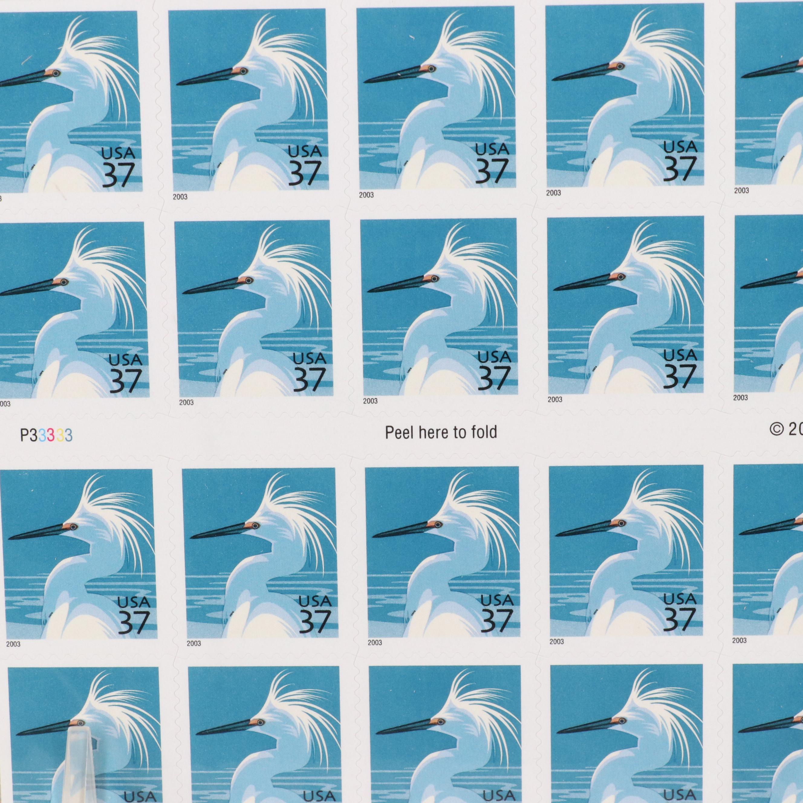 Unused U.S. Postage Stamps in Original Mint Packaging With "Marvels of Mail"