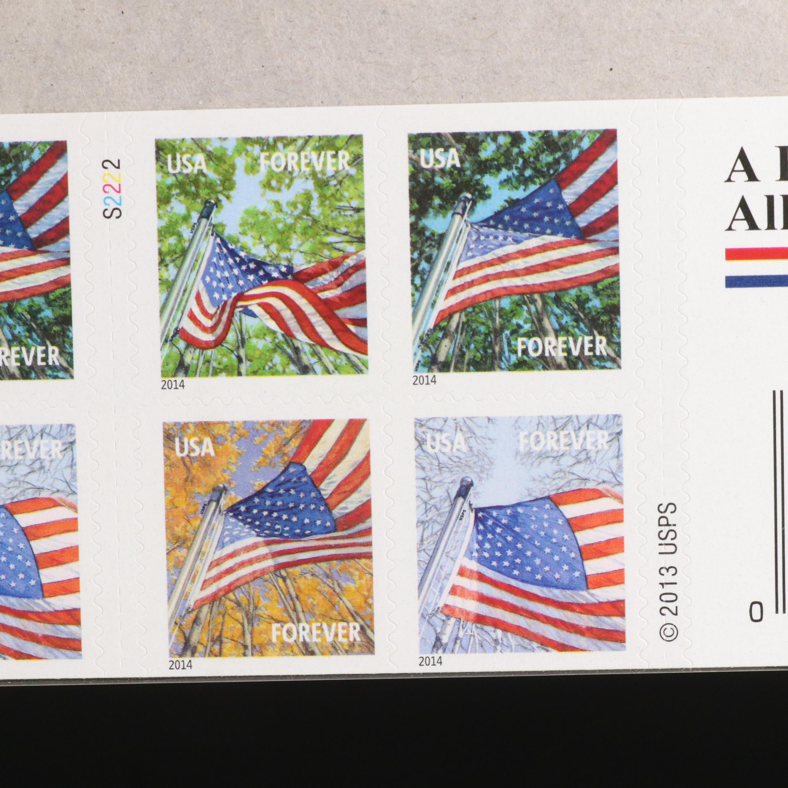 Unused U.S. Postage Stamps in Original Mint Packaging With "Marvels of Mail"