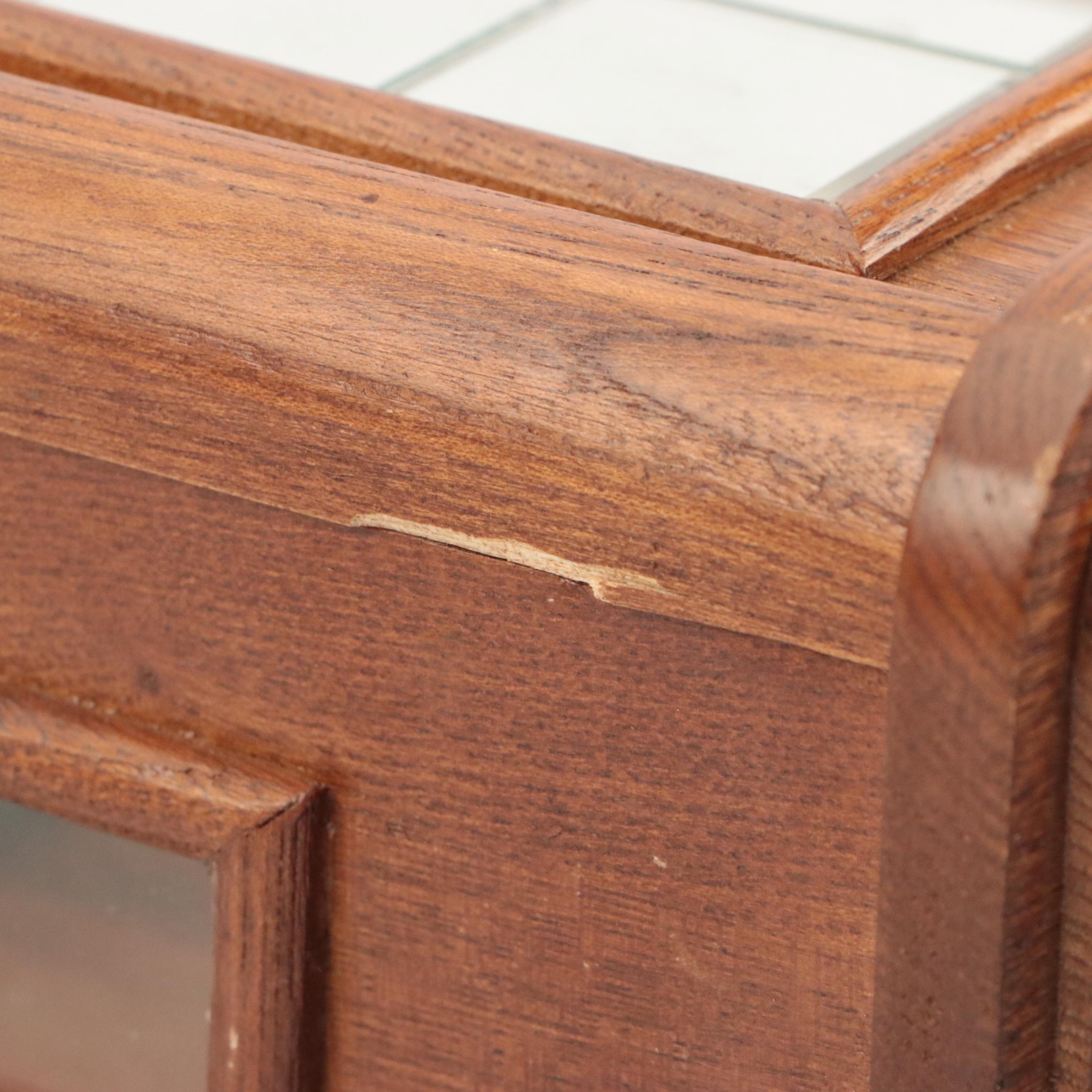 The Time Mfg. Co. Wood and Brass Centennial Parlor Clock