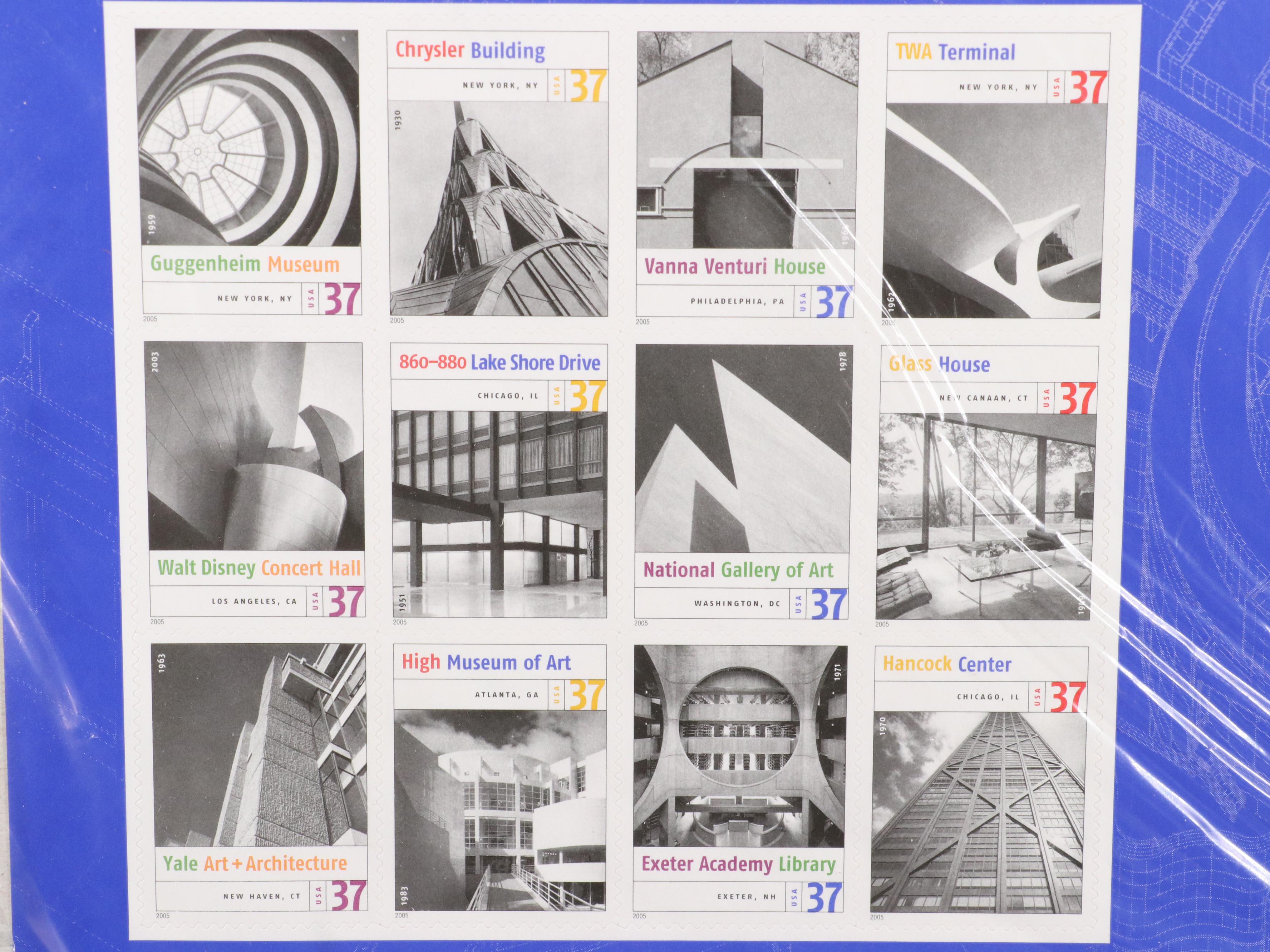 Mint U.S. Postage Stamps in Original Mint Packages With "Celebrate the Century"