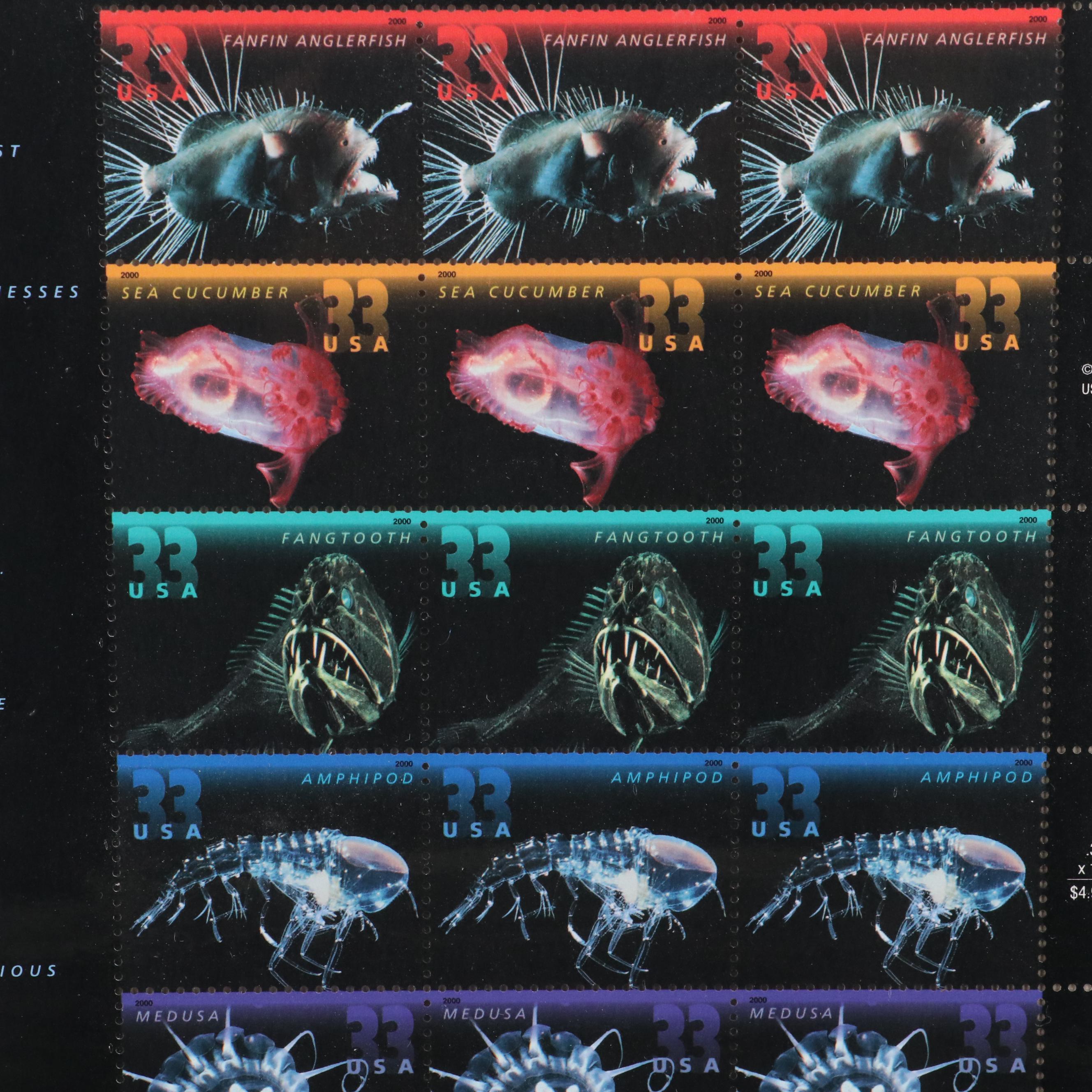 Mint U.S. Postage Stamps in Original Mint Packages With "Celebrate the Century"