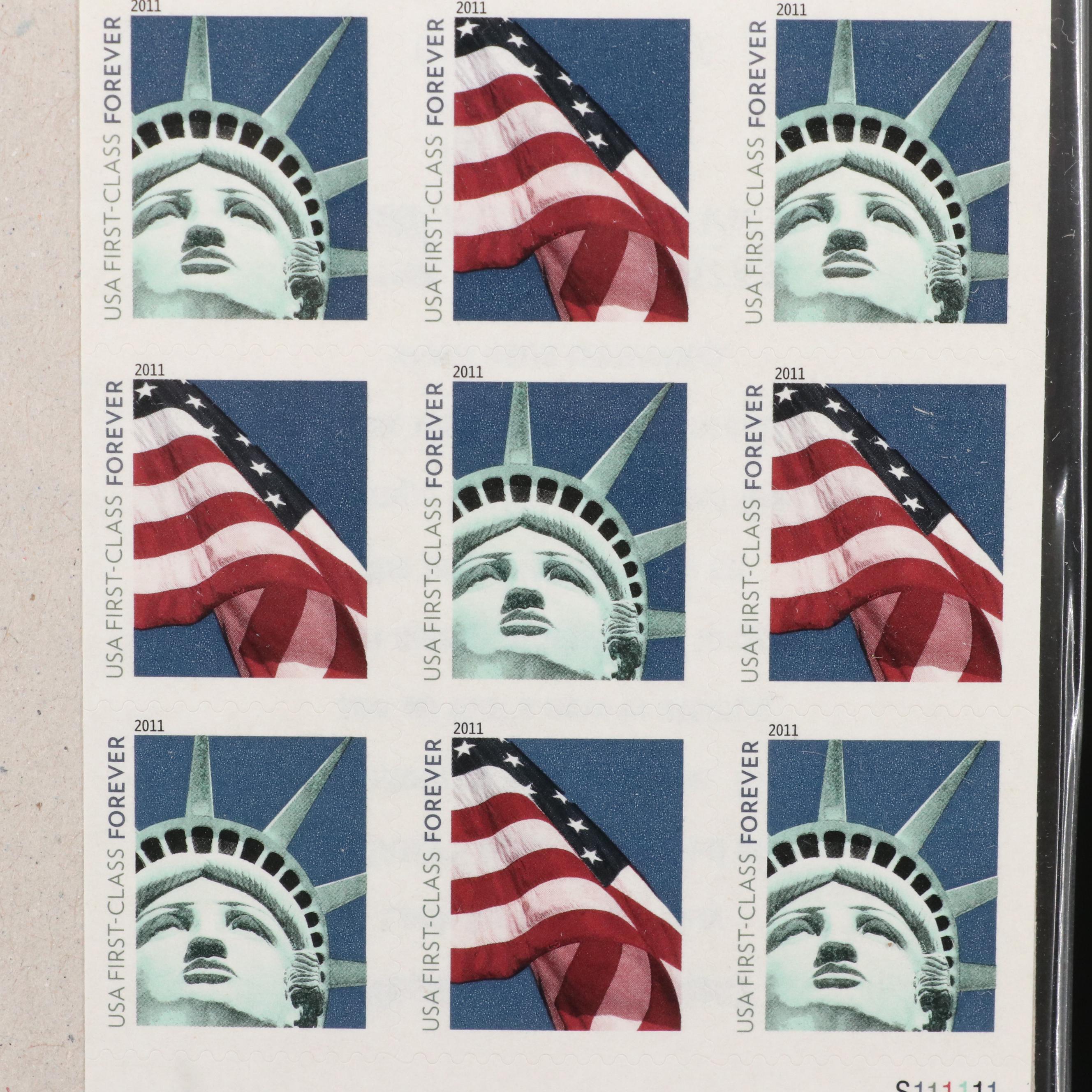 Mint U.S. Postage Stamps in Original Mint Packages With "Celebrate the Century"