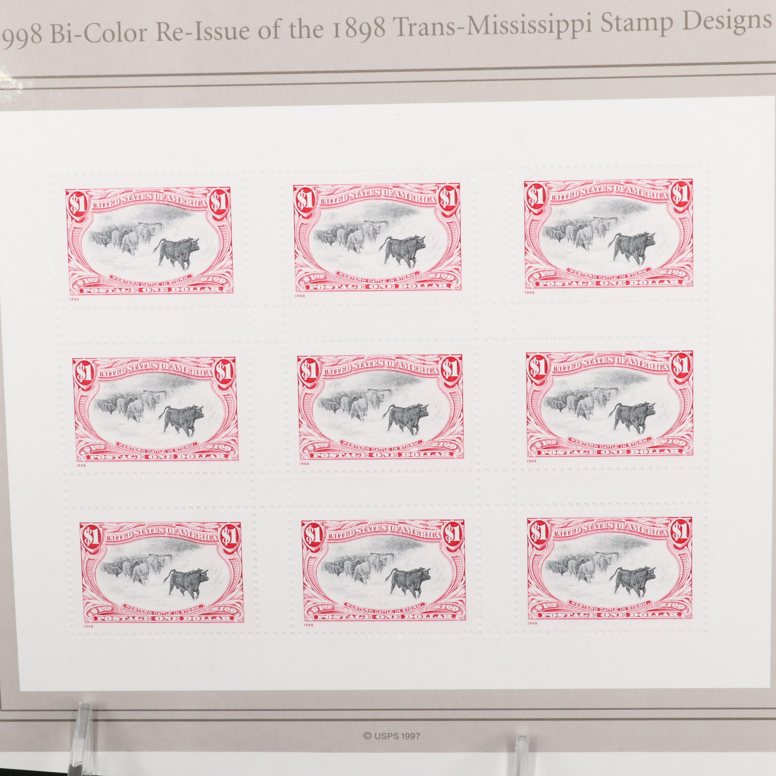 Mint U.S. Postage Stamps in Original Mint Packages With "Celebrate the Century"