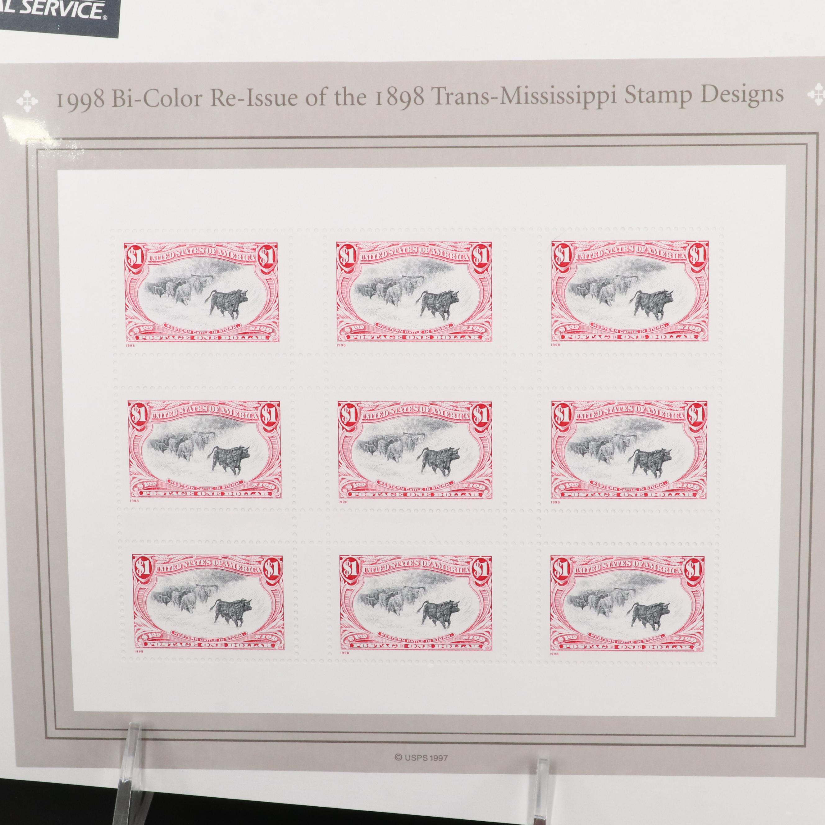 Mint U.S. Postage Stamps in Original Mint Packages With "Celebrate the Century"