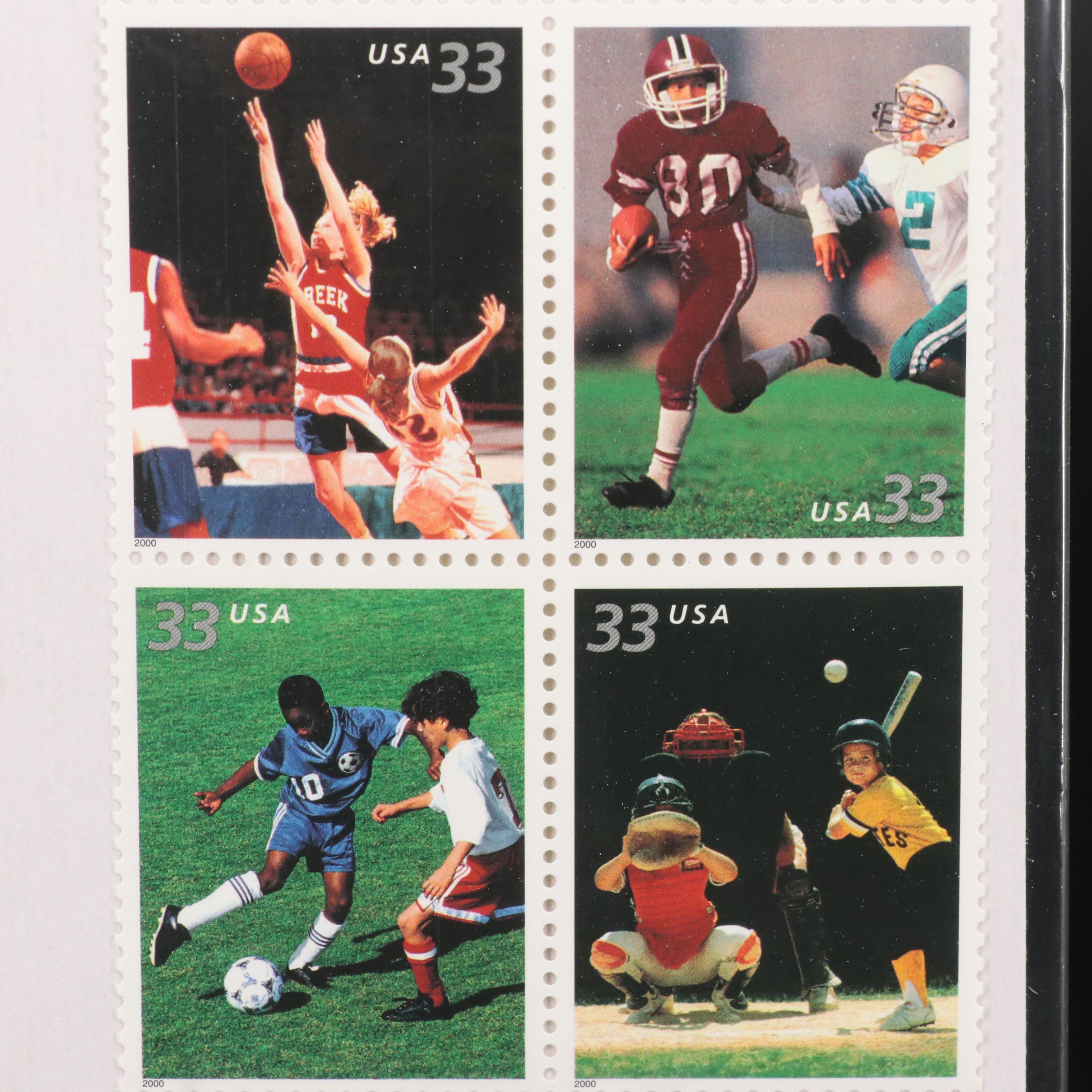 Mint U.S. Postage Stamps in Original Mint Packages With "Celebrate the Century"
