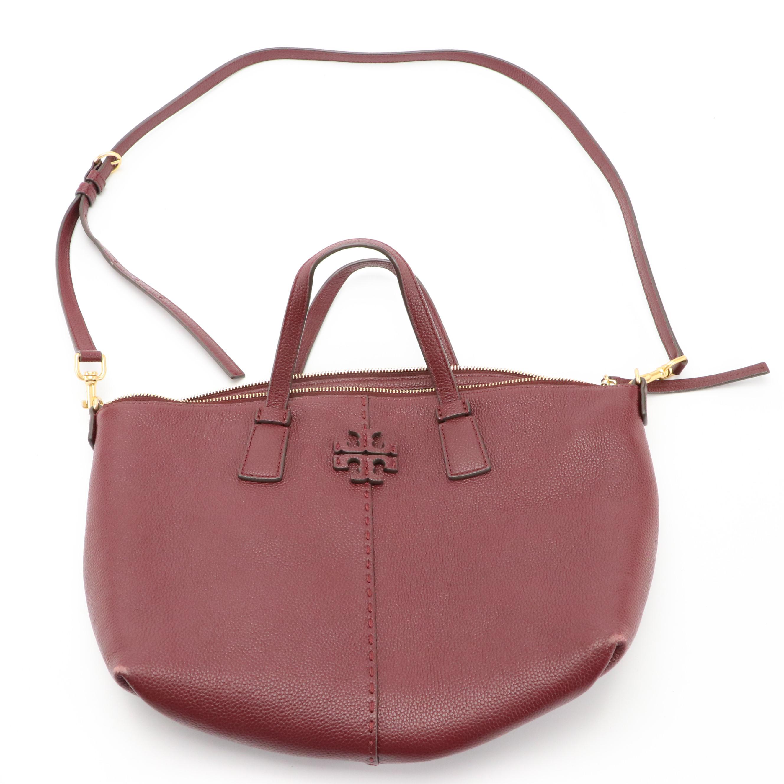 Tory Burch Grain Leather Two-Way Bag with Other Hobo Bags