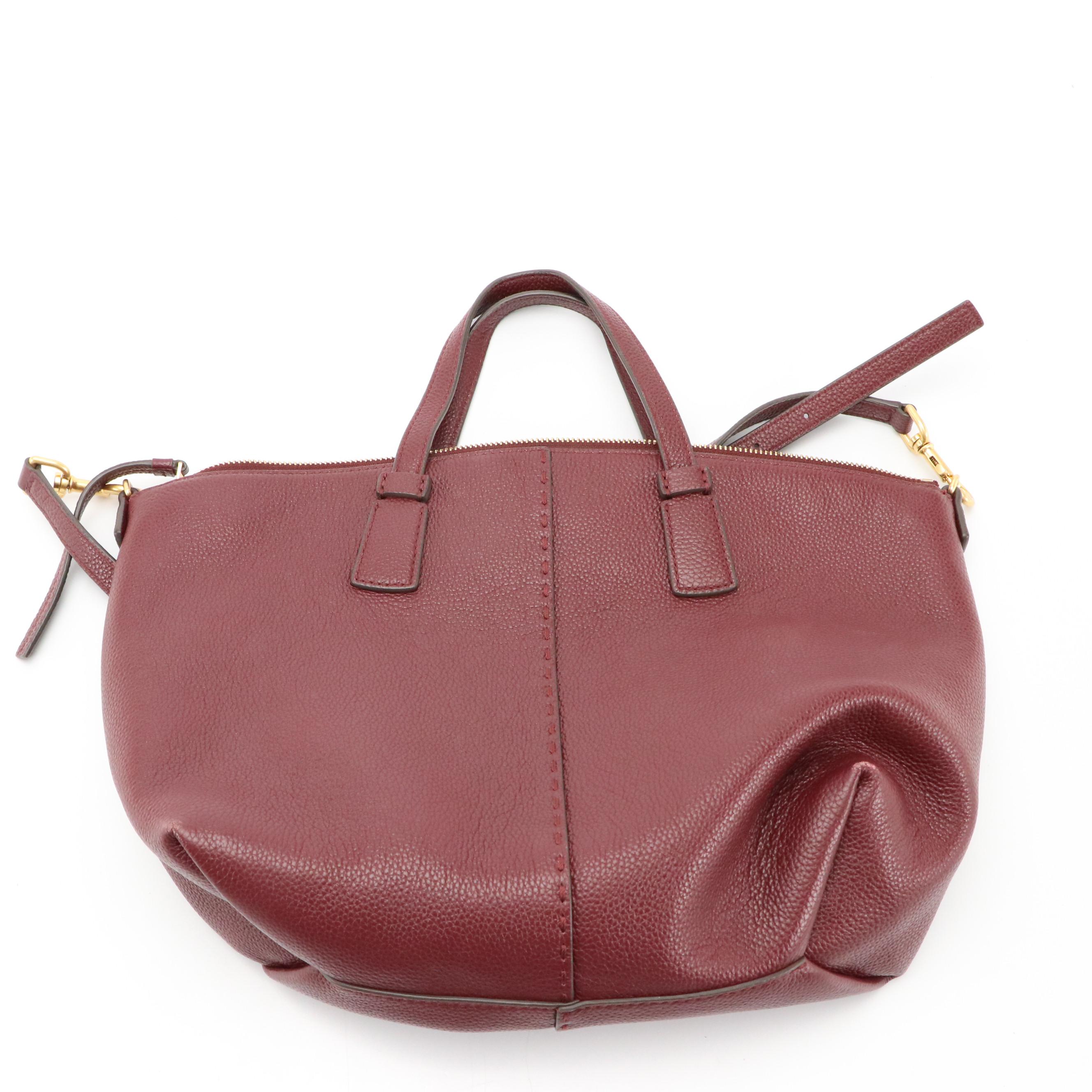 Tory Burch Grain Leather Two-Way Bag with Other Hobo Bags