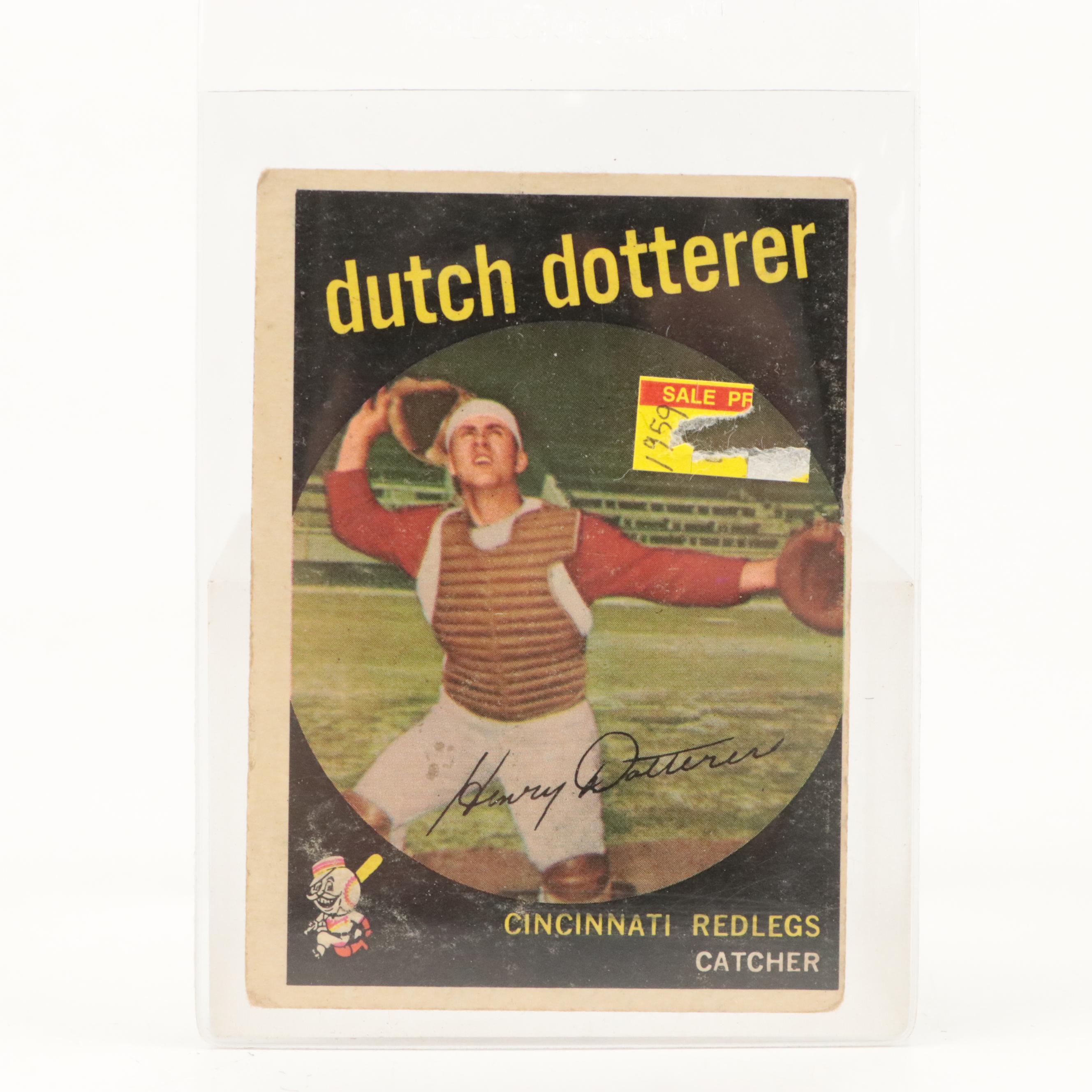 1959 Topps Baseball Cards Featuring Don Drysdale, Nellie Fox, and More