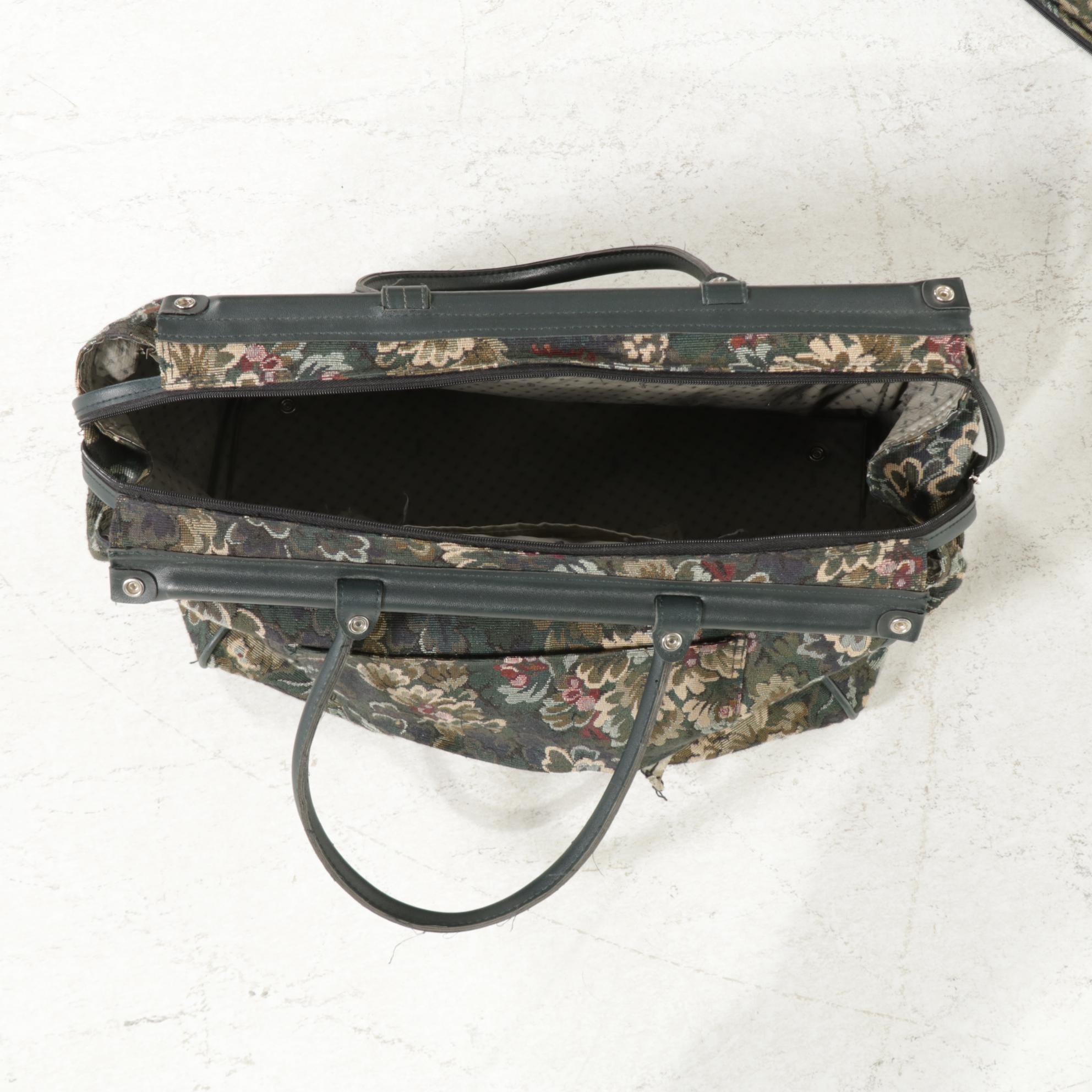 Atlantic Floral Tapestry Style Carry-On Bag and Rolling Garment Bag