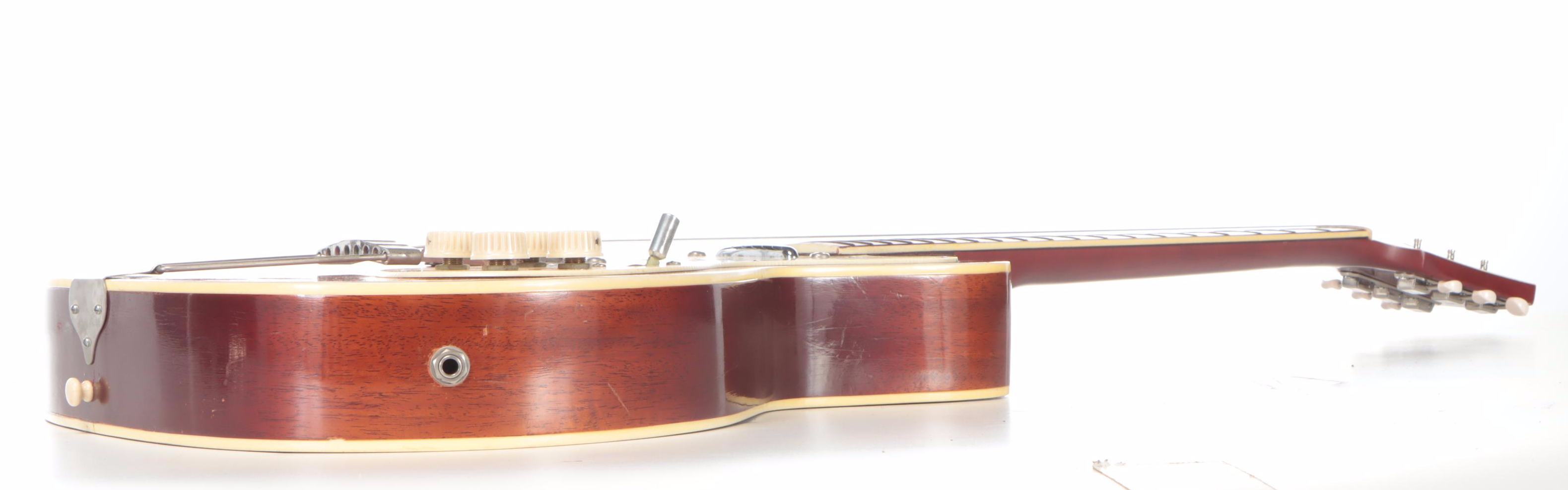 Kay Silvertone "Thin Twin" Thinline Hollow Body Sunburst Electric Guitar, 1950s