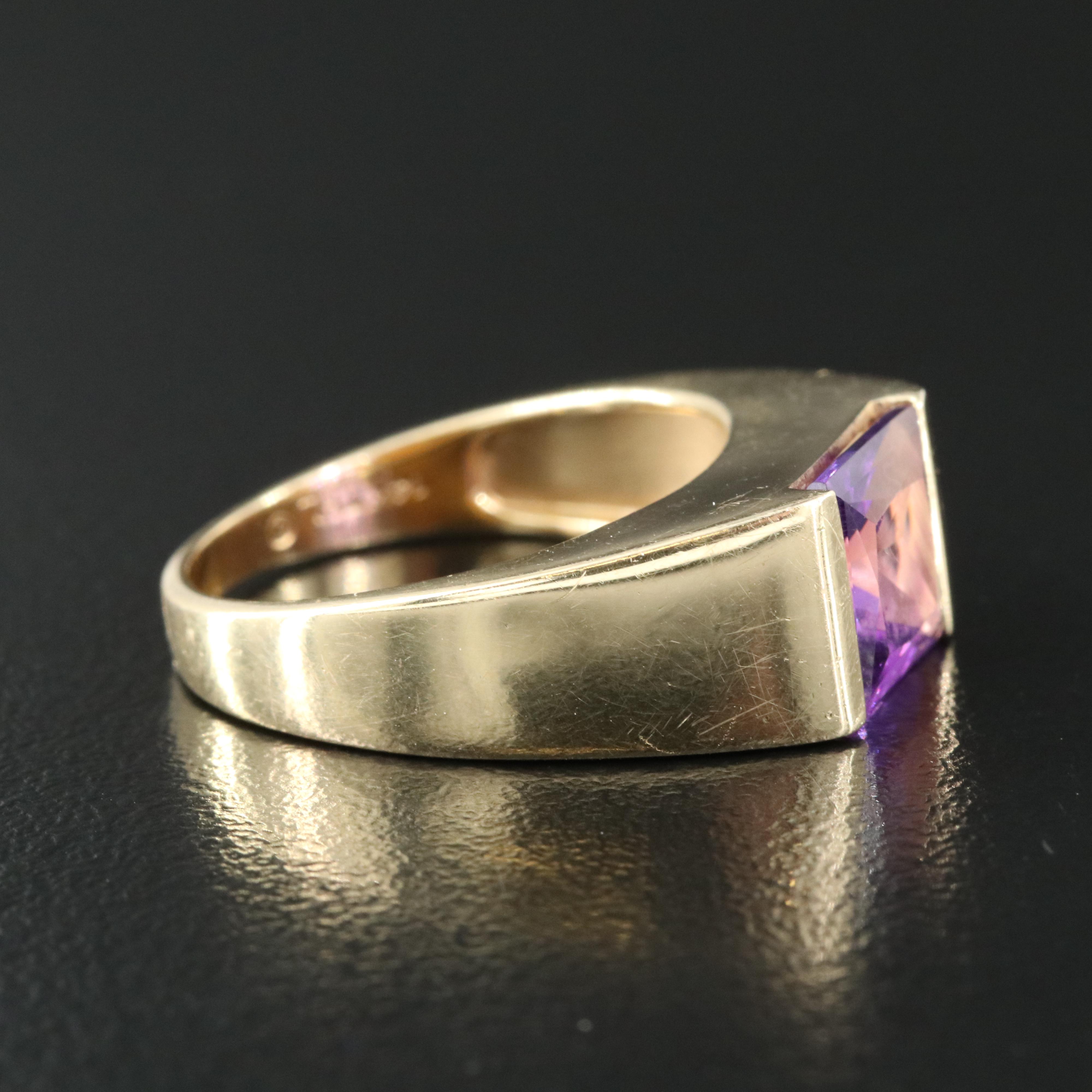 14K Amethyst Ring