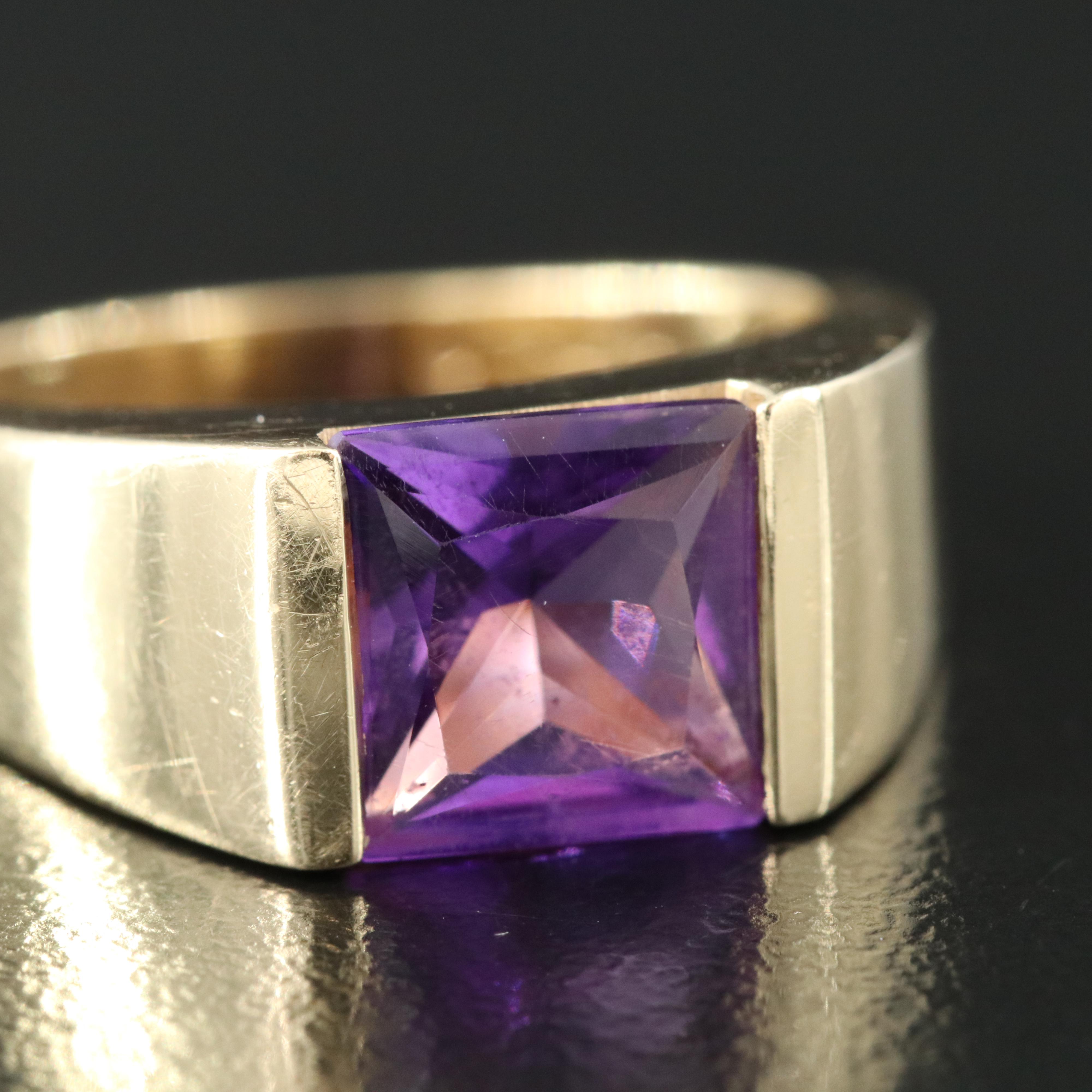 14K Amethyst Ring