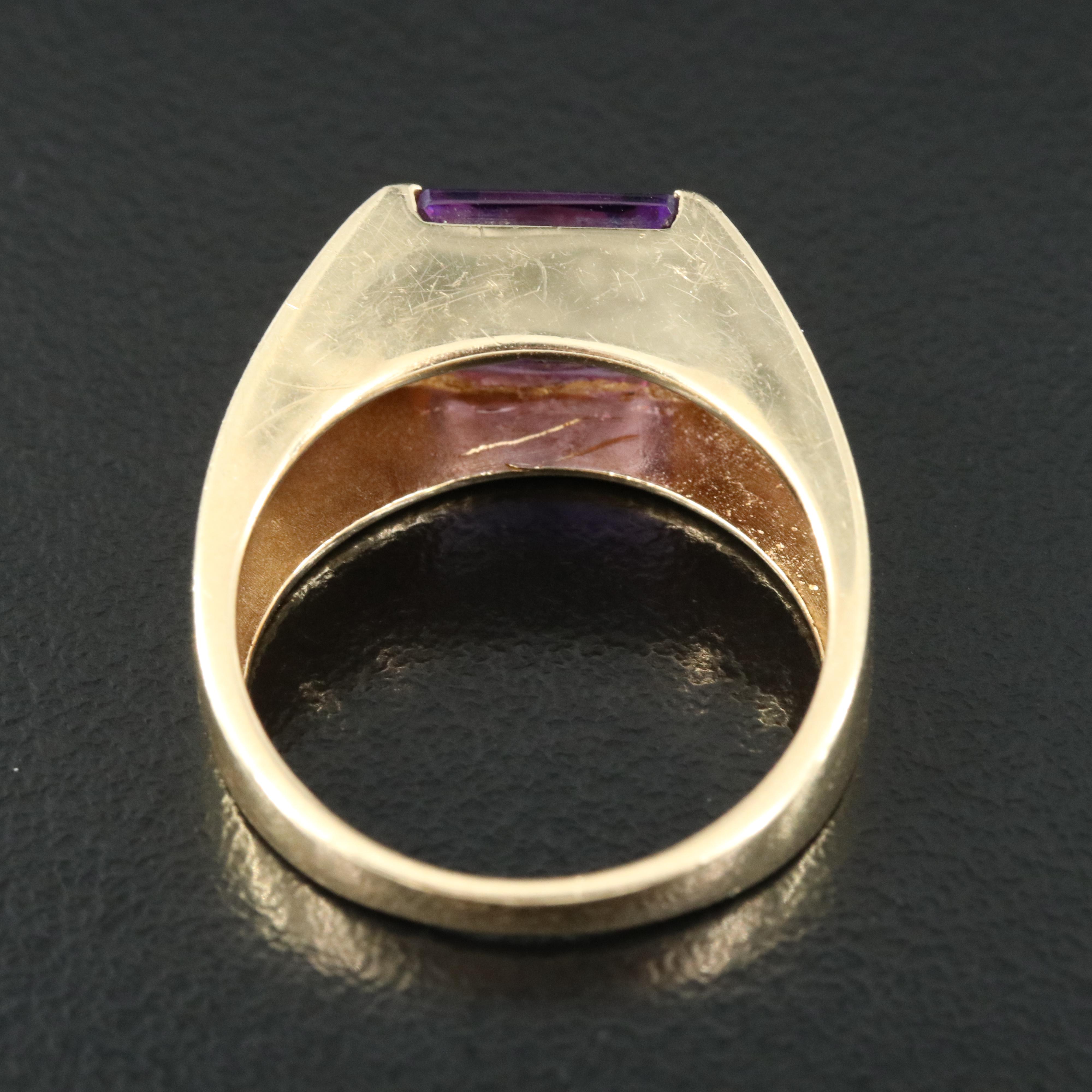 14K Amethyst Ring