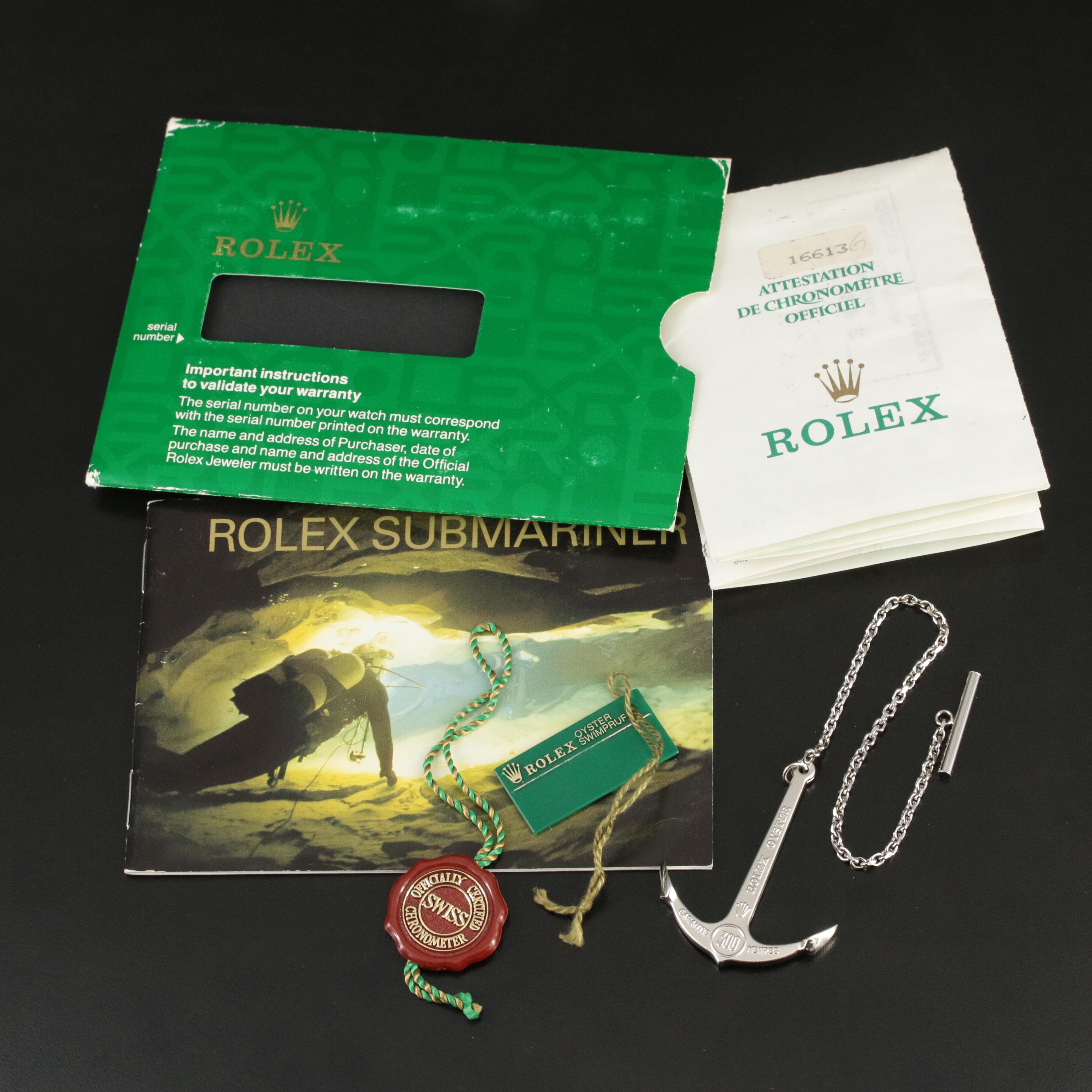 1991 Rolex Oyster Perpetual Submariner Watch